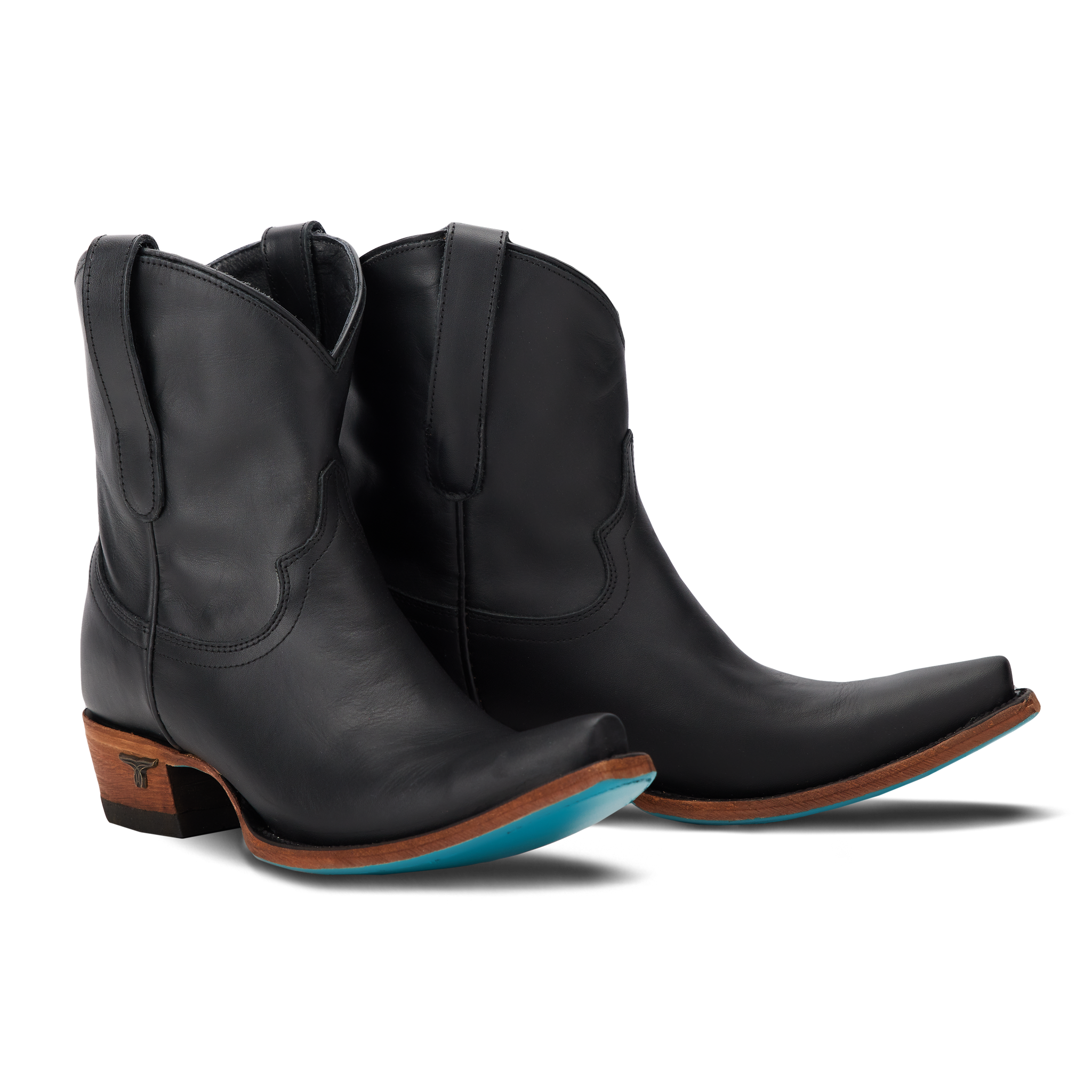 靴 JET BLACK SHORT BOOTS Emma Jane Bootie