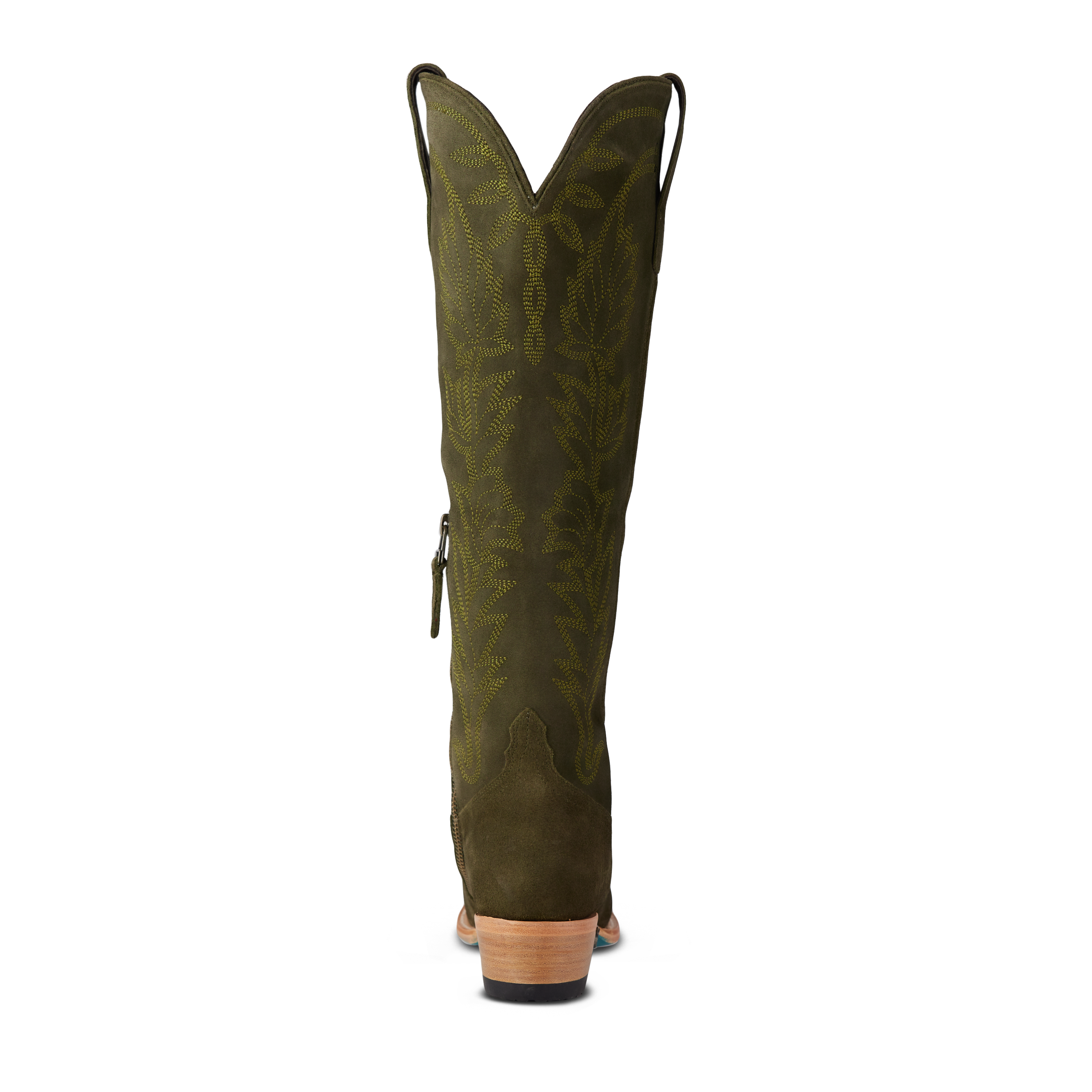 Sandaga Knee High - Olive Suede Ladies Boot Western Fashion by Lane