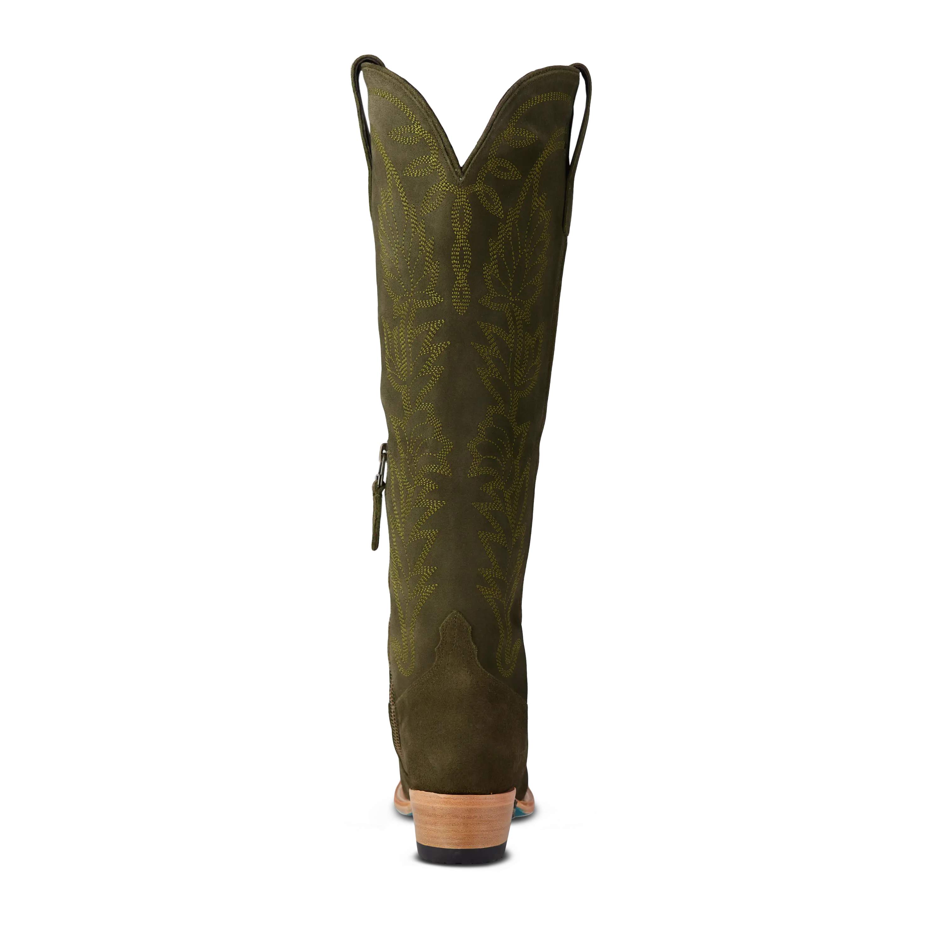 Sandaga Knee High - Olive Suede Ladies Boot Western Fashion by Lane