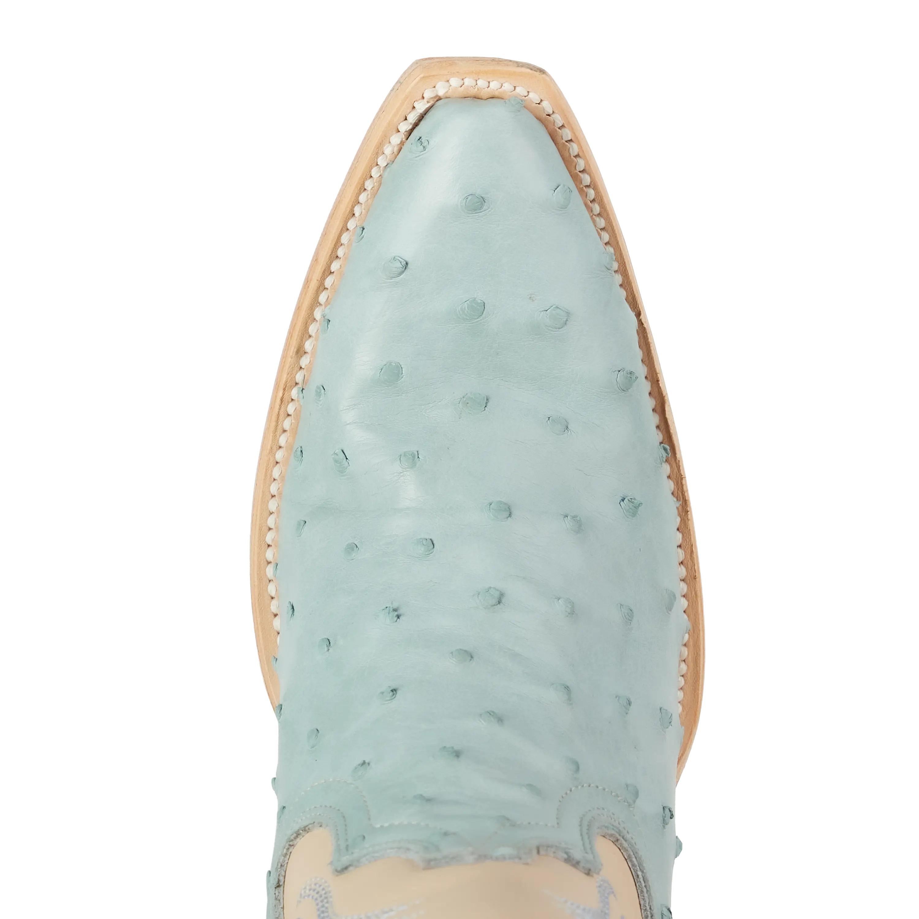 Sandaga Knee High - Powder Blue Ostrich Ladies Boot Western Fashion by Lane