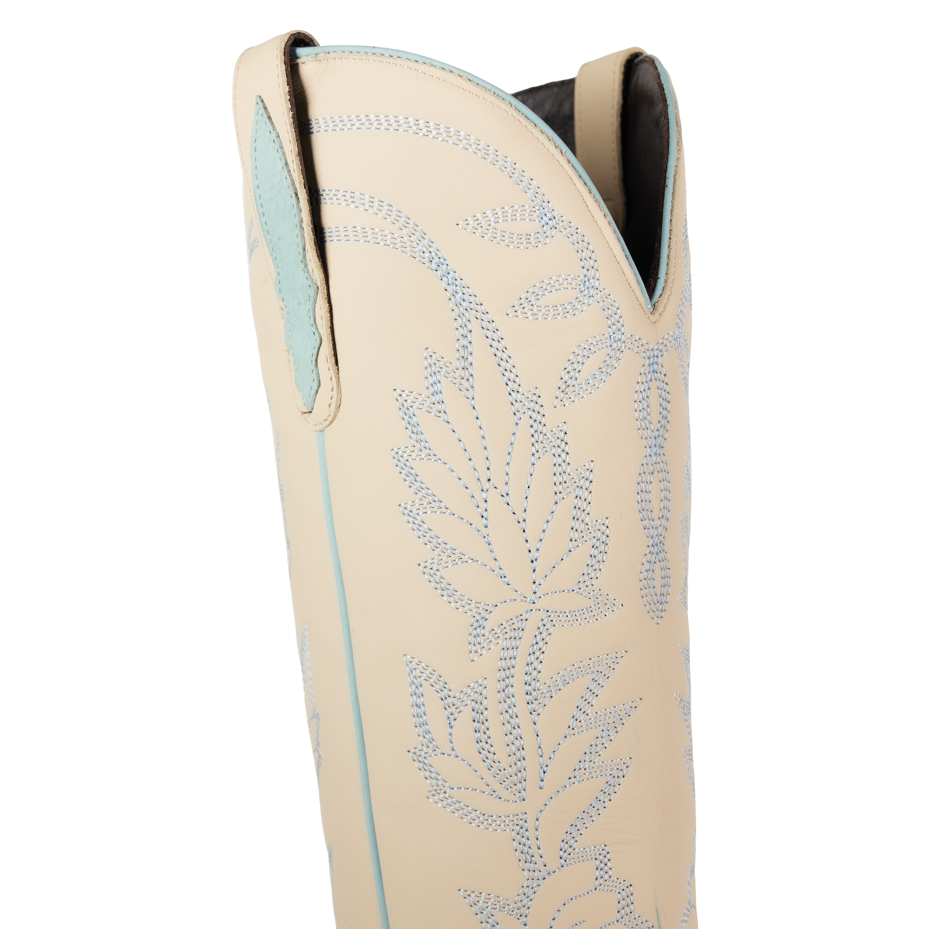 Sandaga Knee High - Powder Blue Ostrich Ladies Boot Western Fashion by Lane