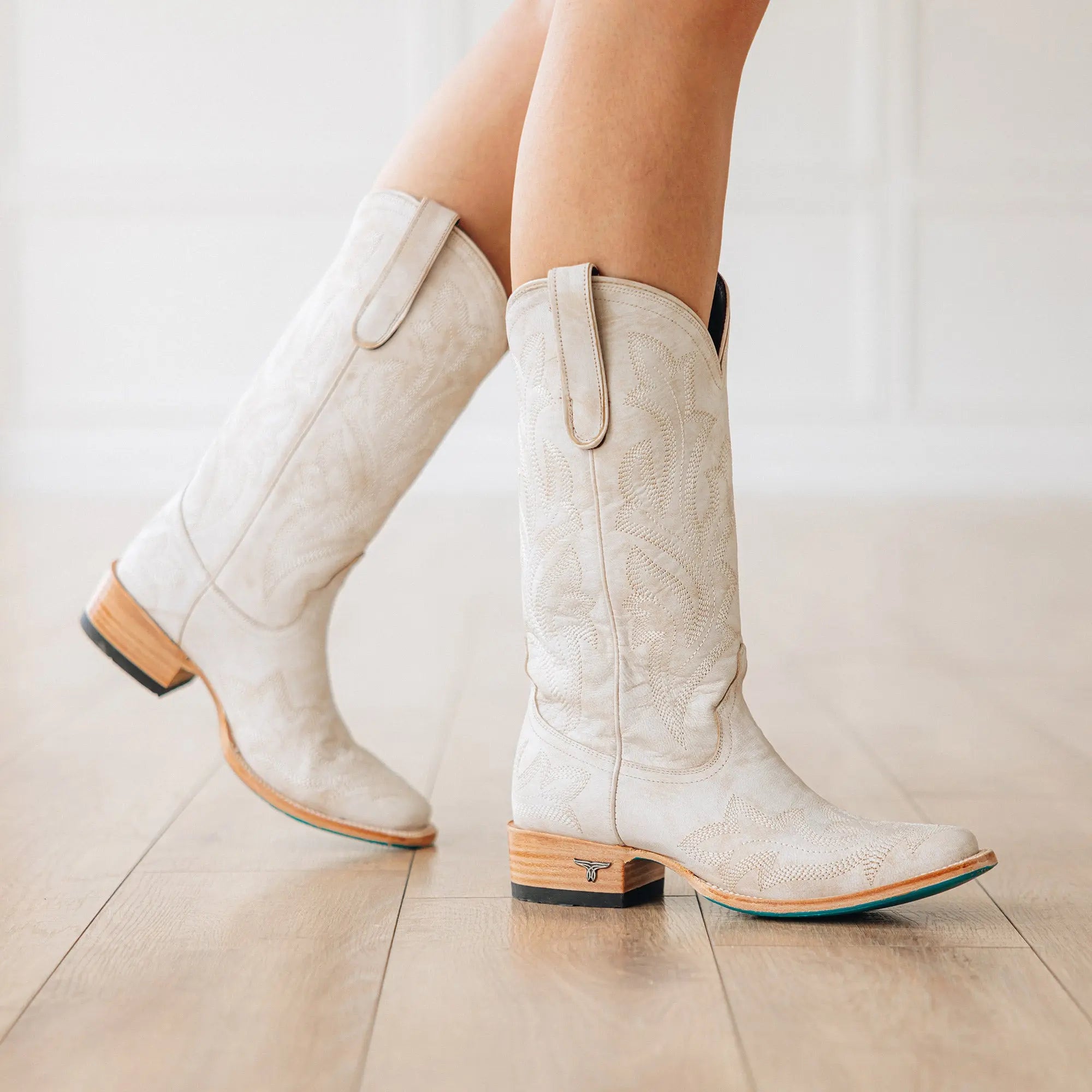Saratoga Square Boot - Ceramic Crackle Ladies Boot Western Fashion by Lane