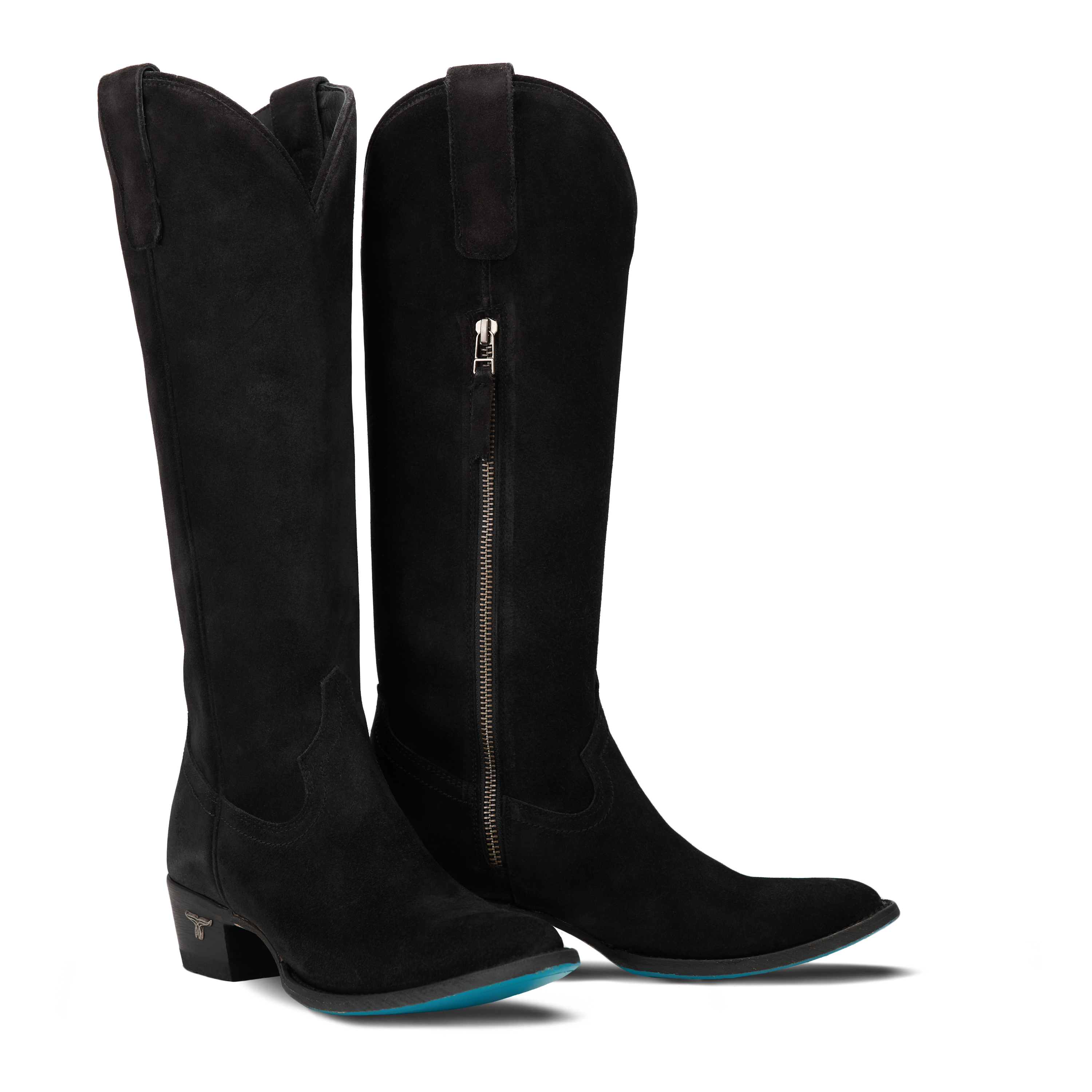 Plain Jane Boot - Soft Black Suede Ladies Boot Soft Black Suede Western Fashion by Lane