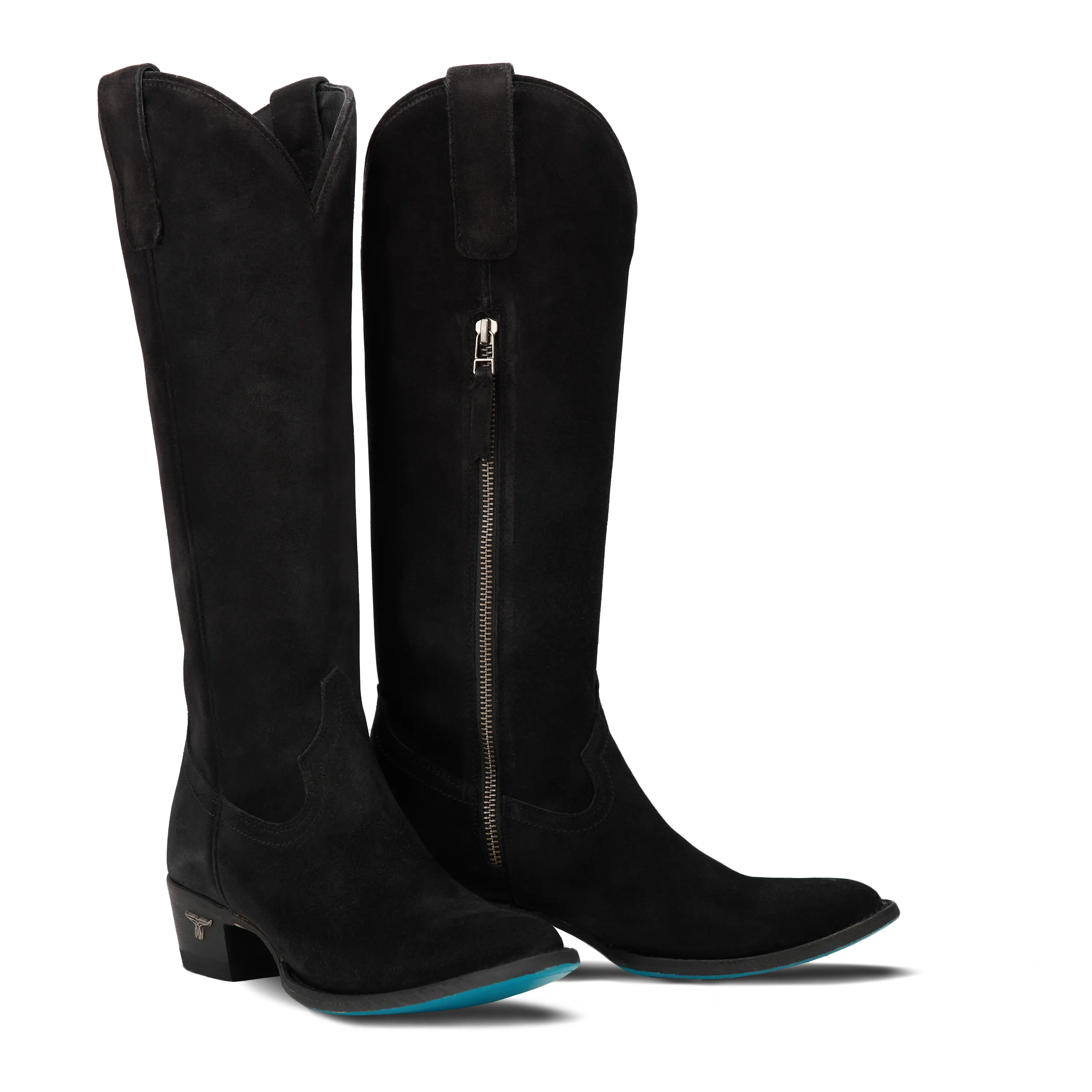 Plain Jane Boot - Soft Black Suede Ladies Boot Soft Black Suede Western Fashion by Lane