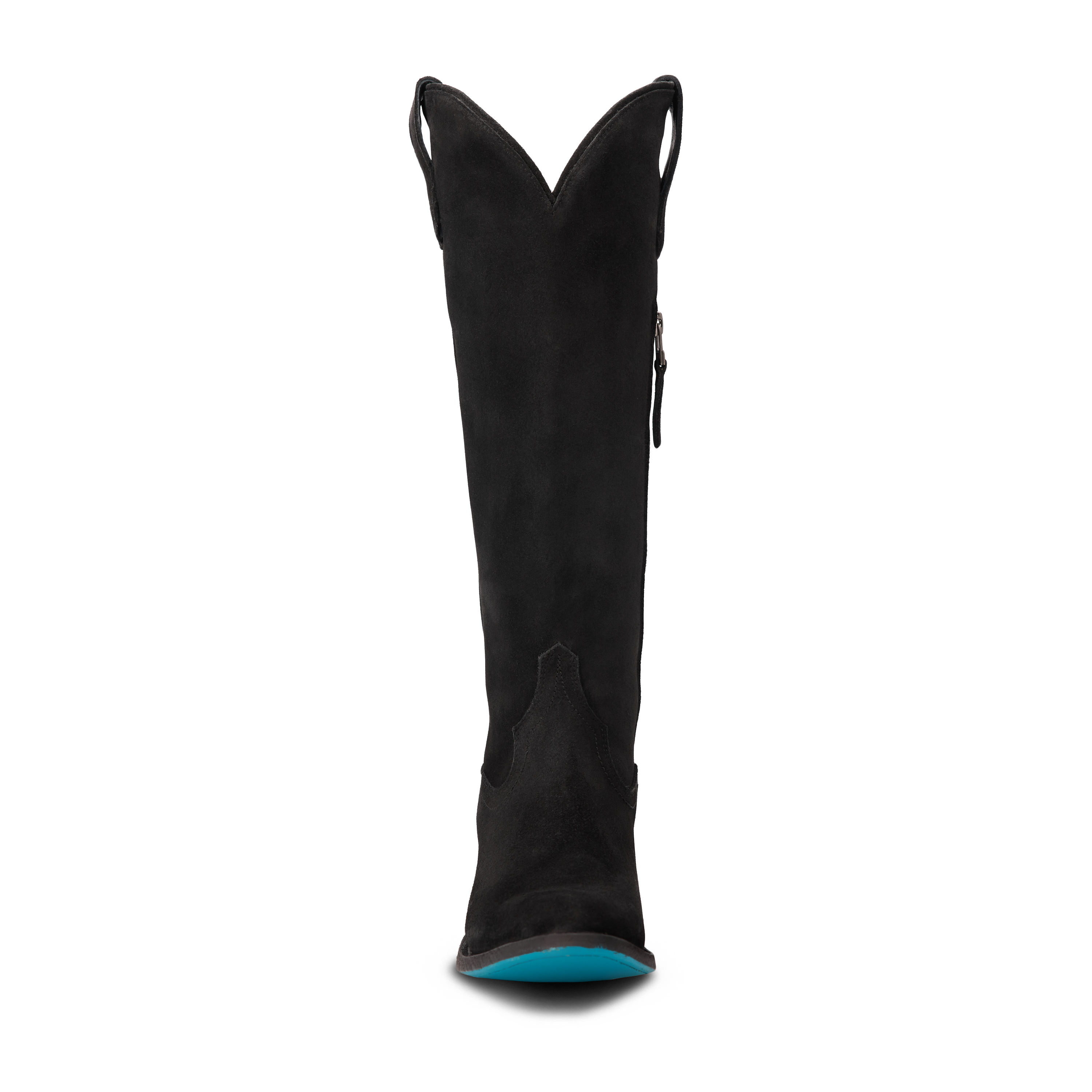 Plain Jane Boot - Soft Black Suede Ladies Boot Western Fashion by Lane