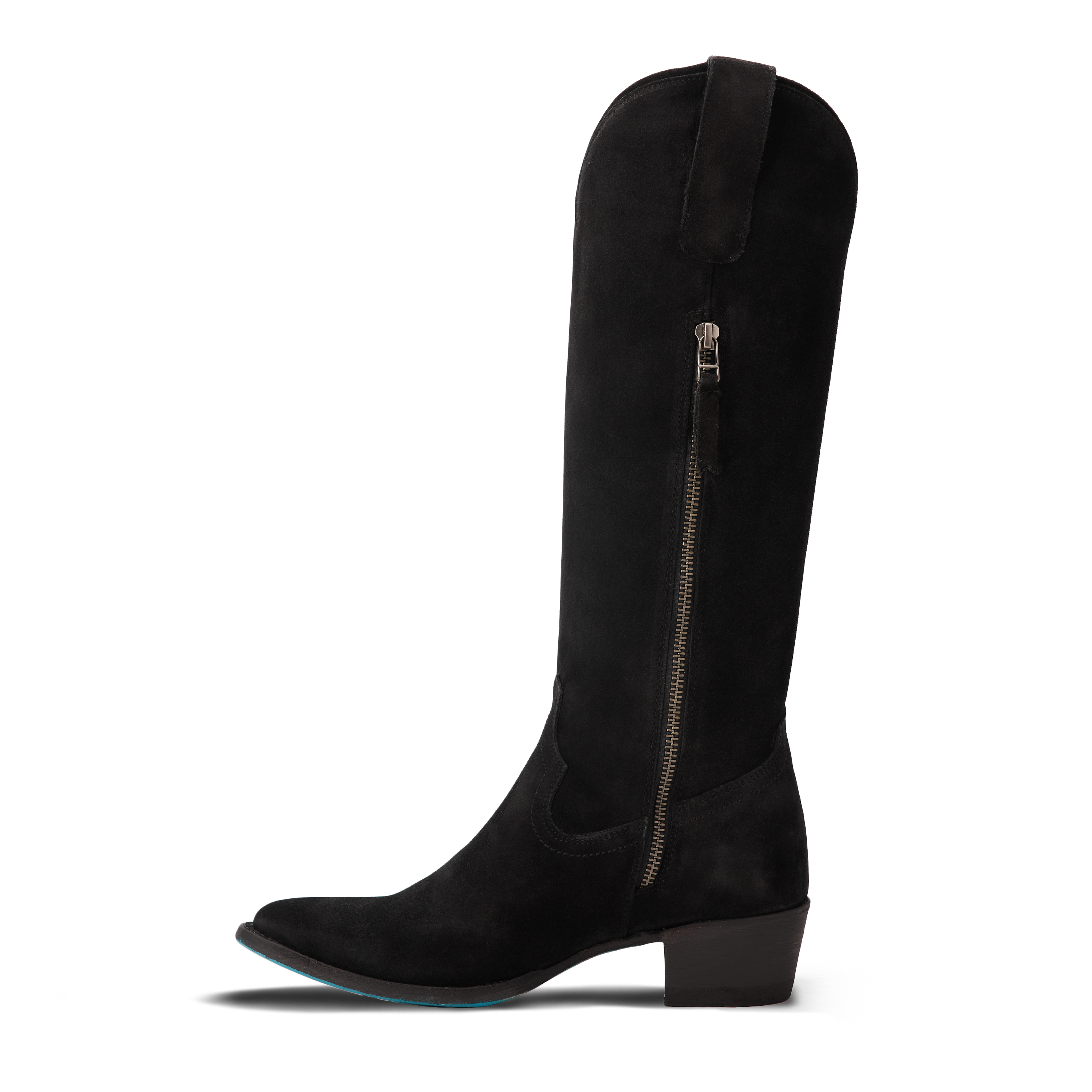 Plain Jane Boot - Soft Black Suede Ladies Boot Western Fashion by Lane