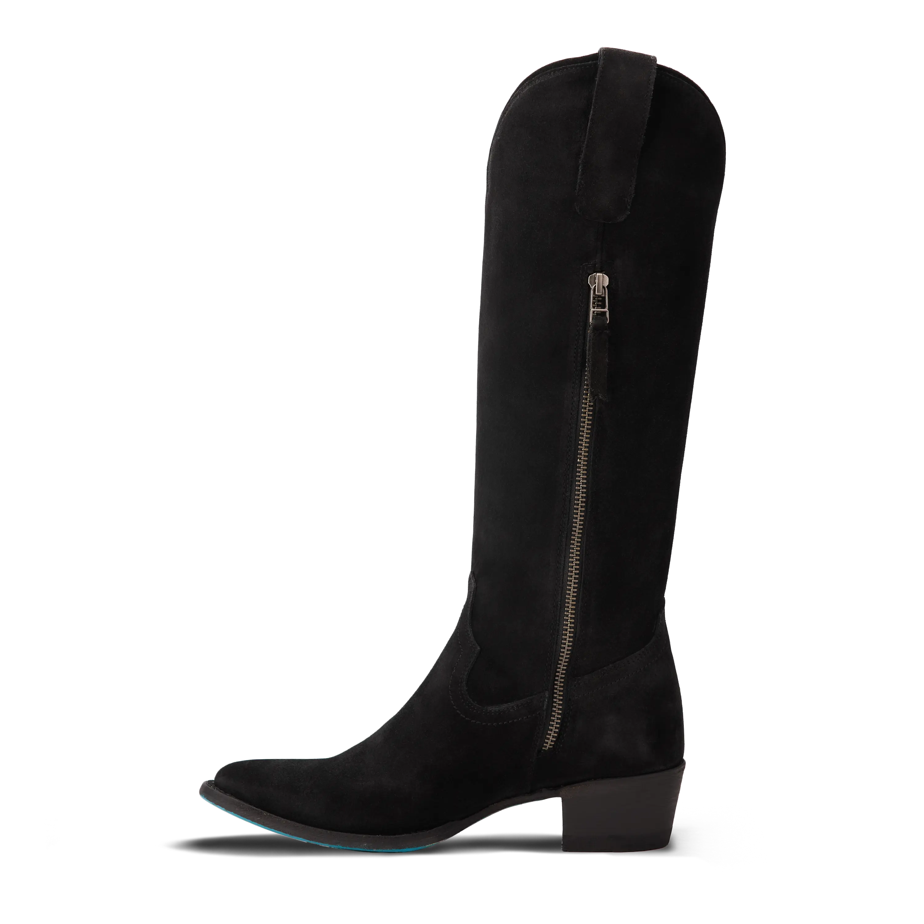 Plain Jane Boot - Soft Black Suede Ladies Boot Western Fashion by Lane