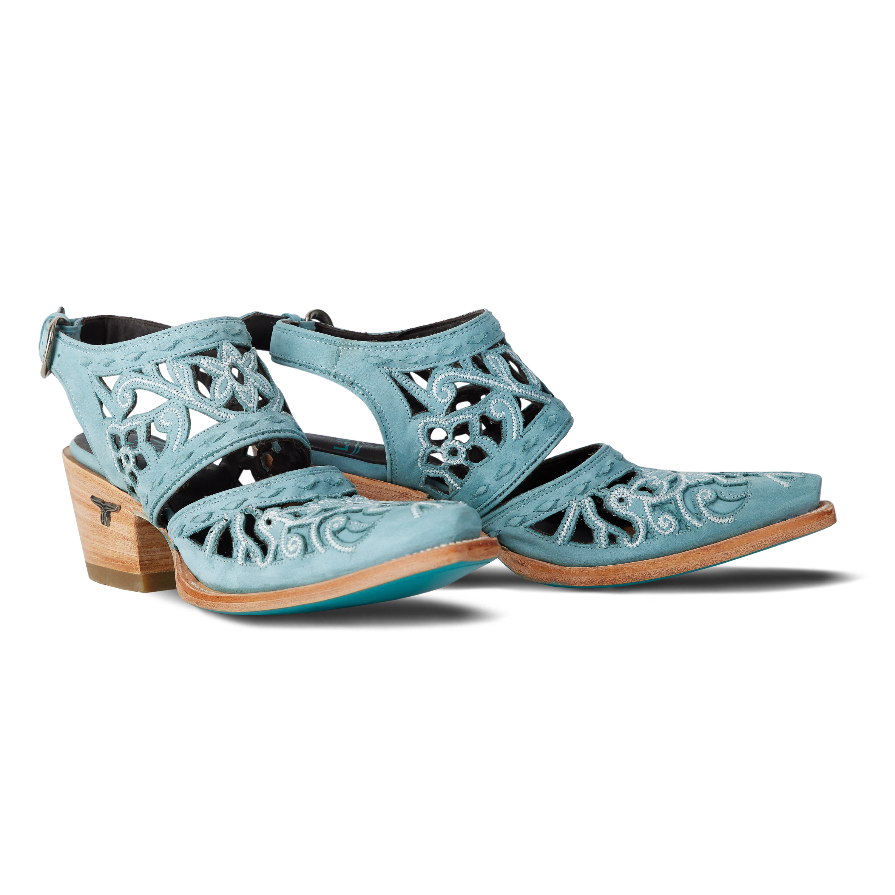 Robin Cut Out Slingback Mule - Powder Blue Mule Western Fashion by Lane