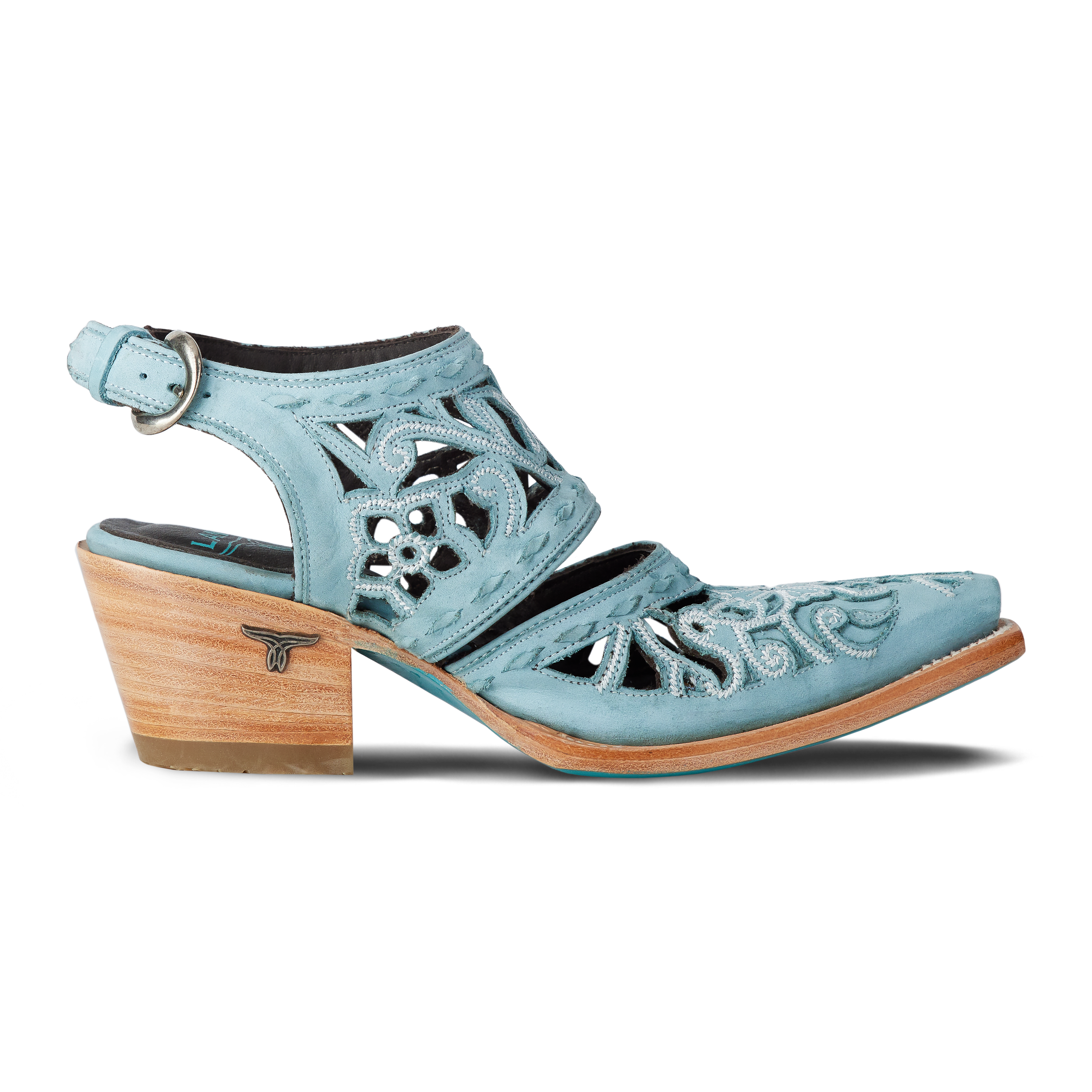 Robin Cut Out Slingback Mule - Powder Blue Mule Western Fashion by Lane