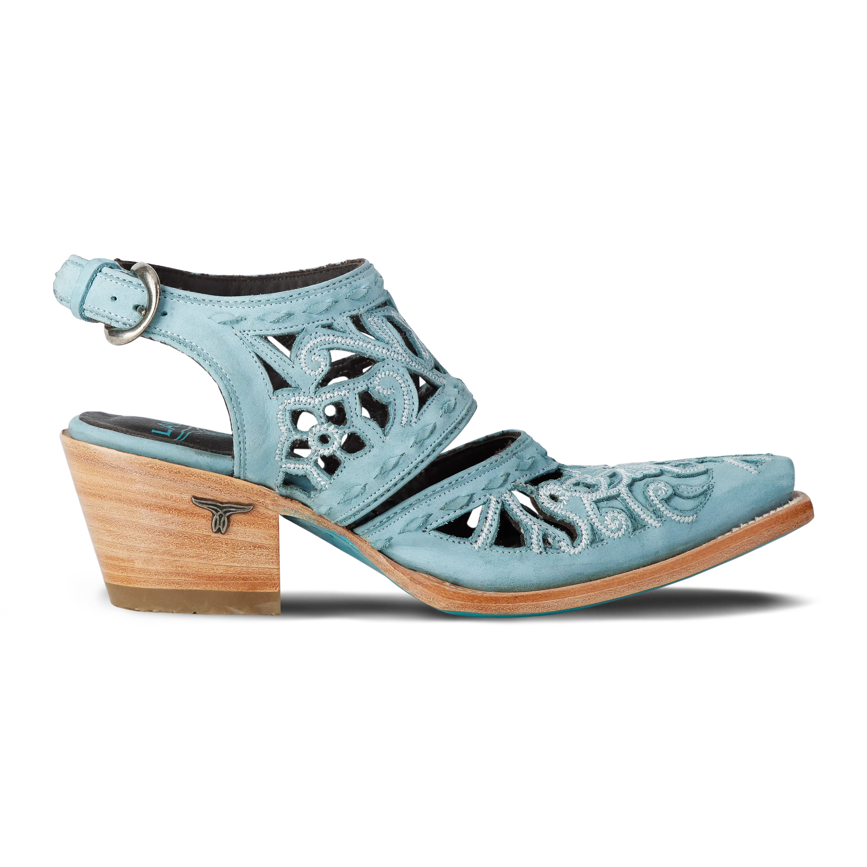 Robin Cut Out Slingback Mule - Powder Blue Mule Western Fashion by Lane