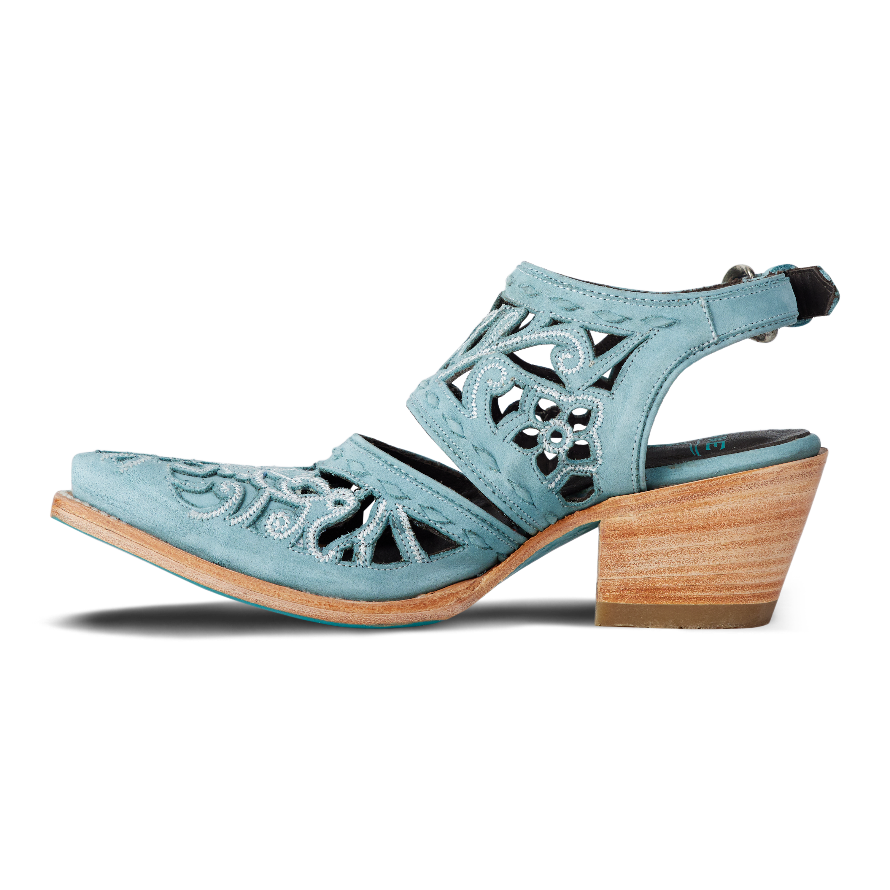 Robin Cut Out Slingback Mule - Powder Blue Mule Western Fashion by Lane