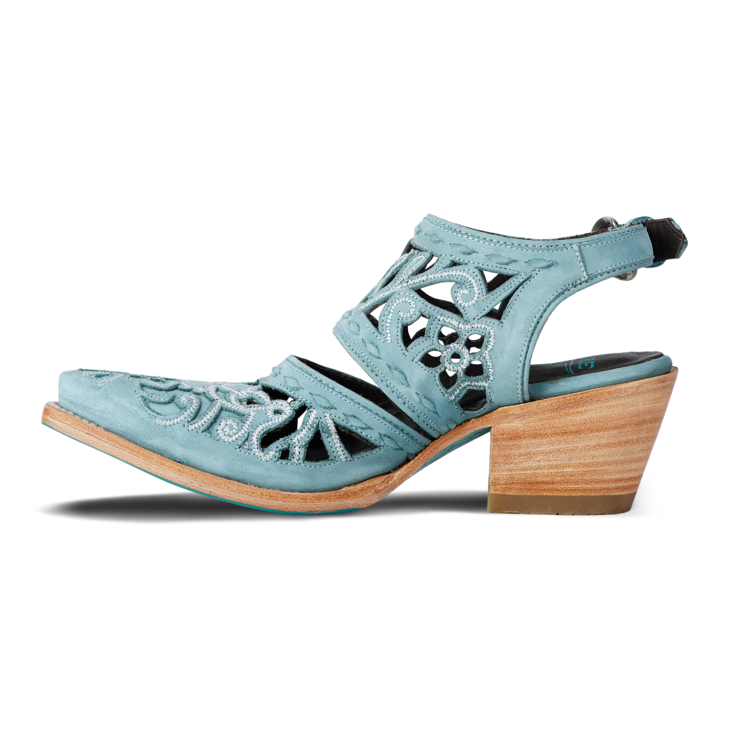 Robin Cut Out Slingback Mule - Powder Blue Mule Western Fashion by Lane