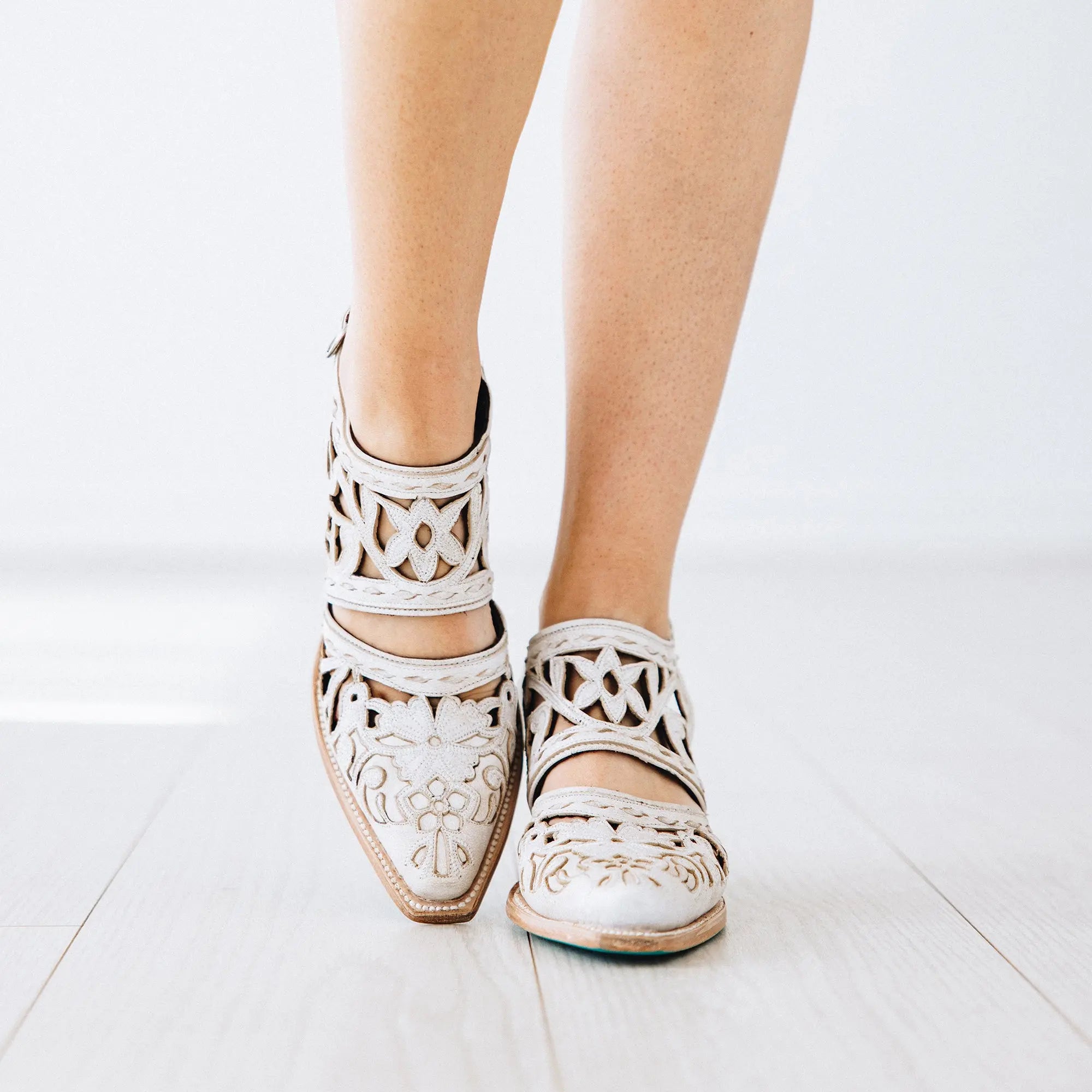 Robin Cut Out Slingback Mule - Ceramic Crackle Mule Western Fashion by Lane