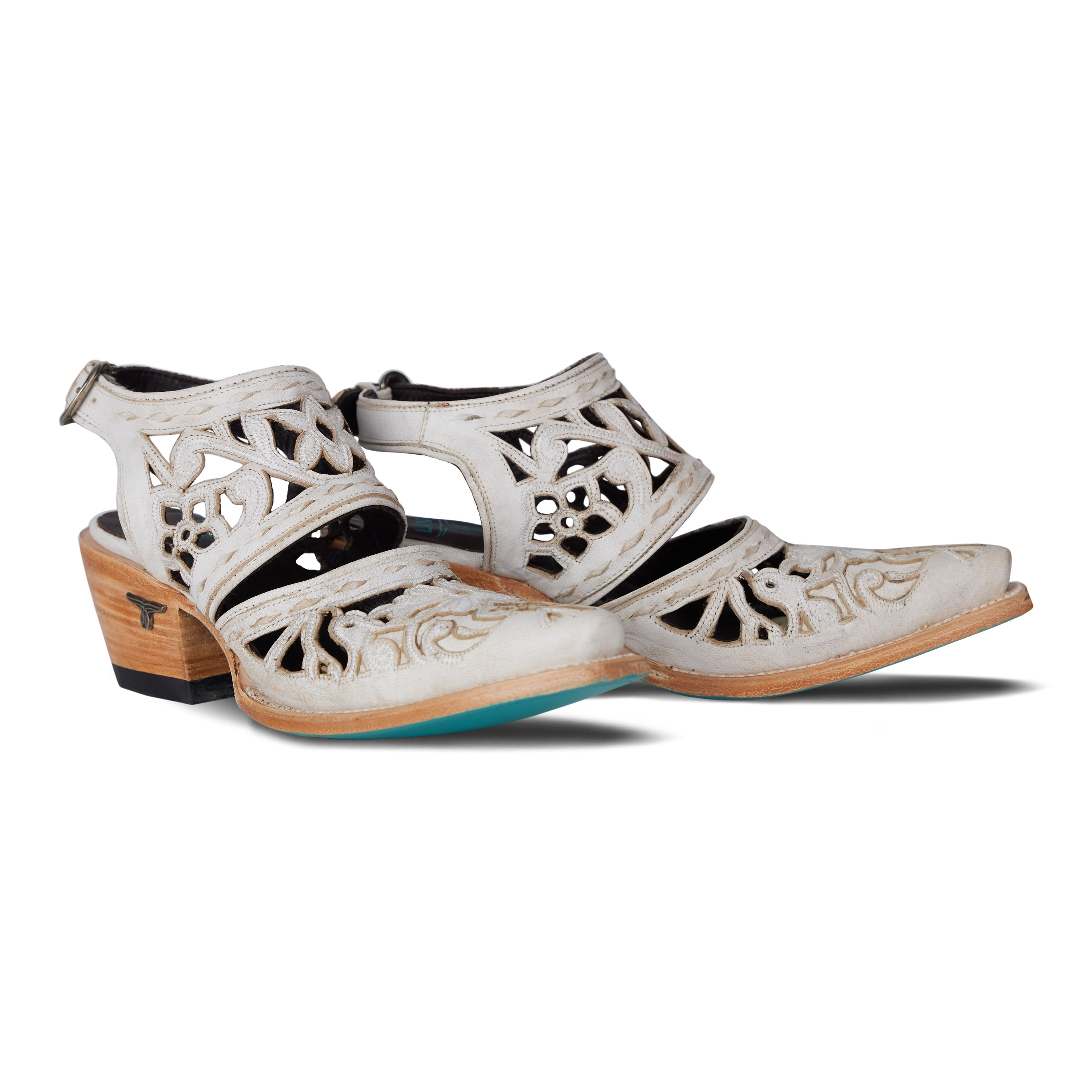 Robin Cut Out Slingback Mule - Ceramic Crackle Mule Ceramic Crackle Western Fashion by Lane