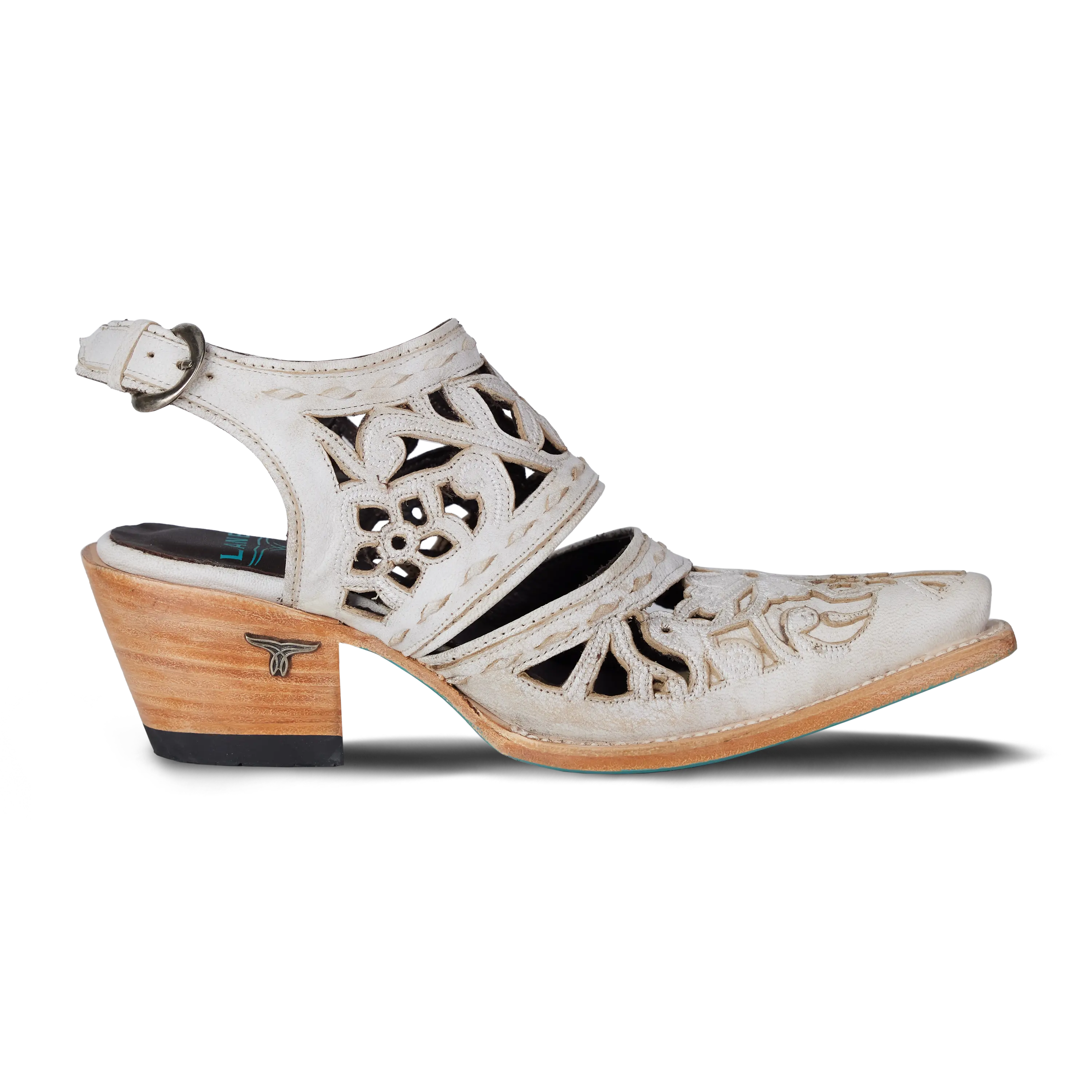 Robin Cut Out Slingback Mule - Ceramic Crackle Mule Western Fashion by Lane