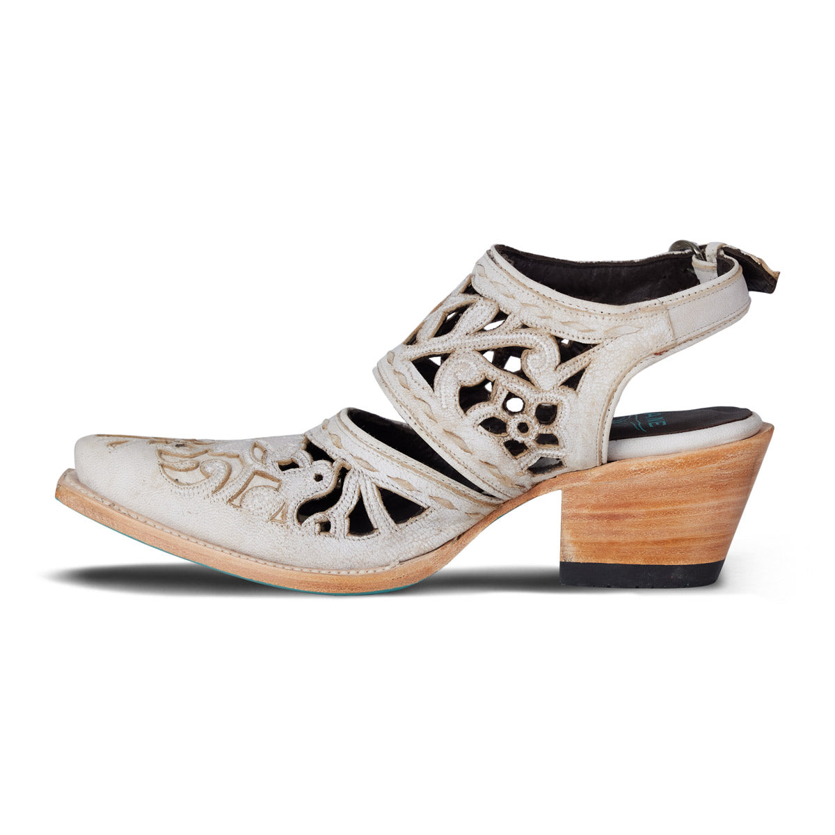 Robin Cut Out Slingback Mule - Ceramic Crackle Mule Western Fashion by Lane