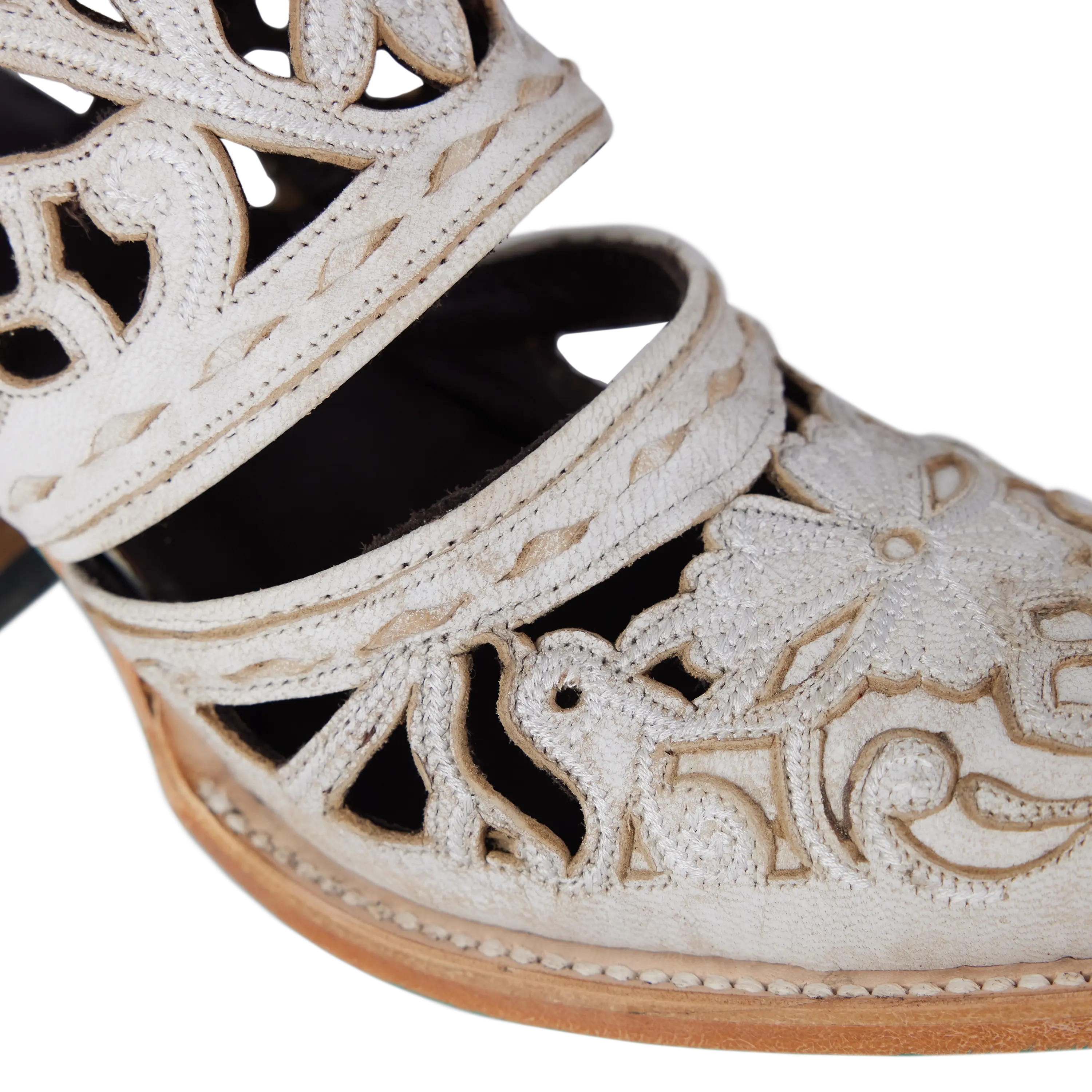 Robin Cut Out Slingback Mule - Ceramic Crackle Mule Western Fashion by Lane