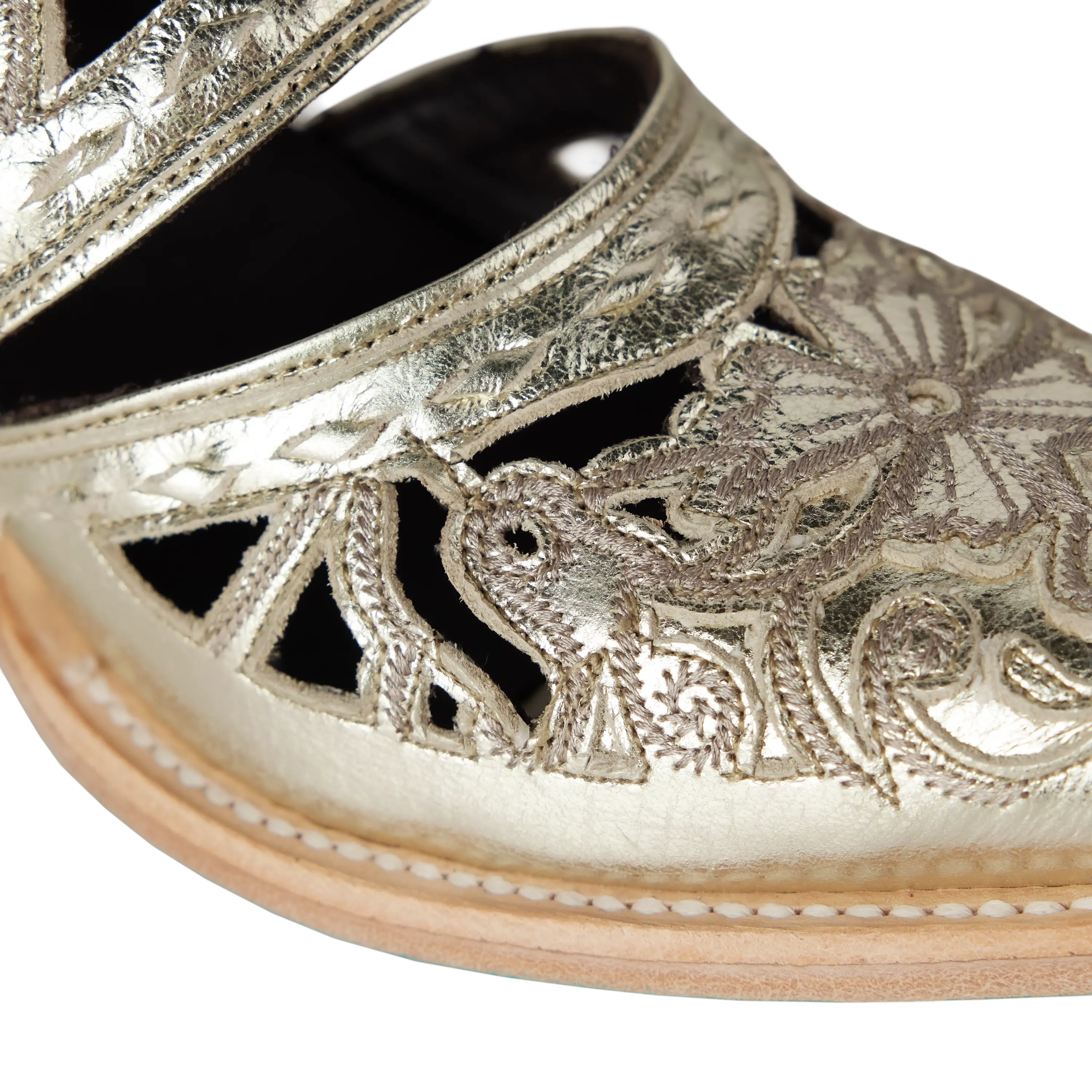 Robin Cut Out Slingback Mule - Champagne Metallic Mule Western Fashion by Lane