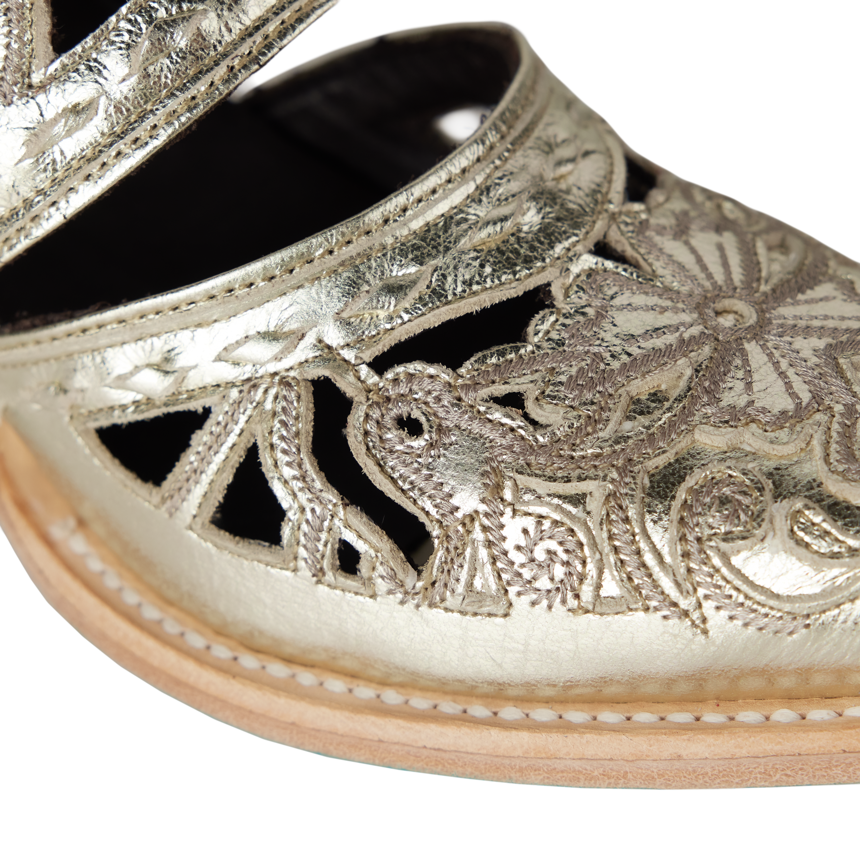 Robin Cut Out Slingback Mule - Champagne Metallic Mule Western Fashion by Lane