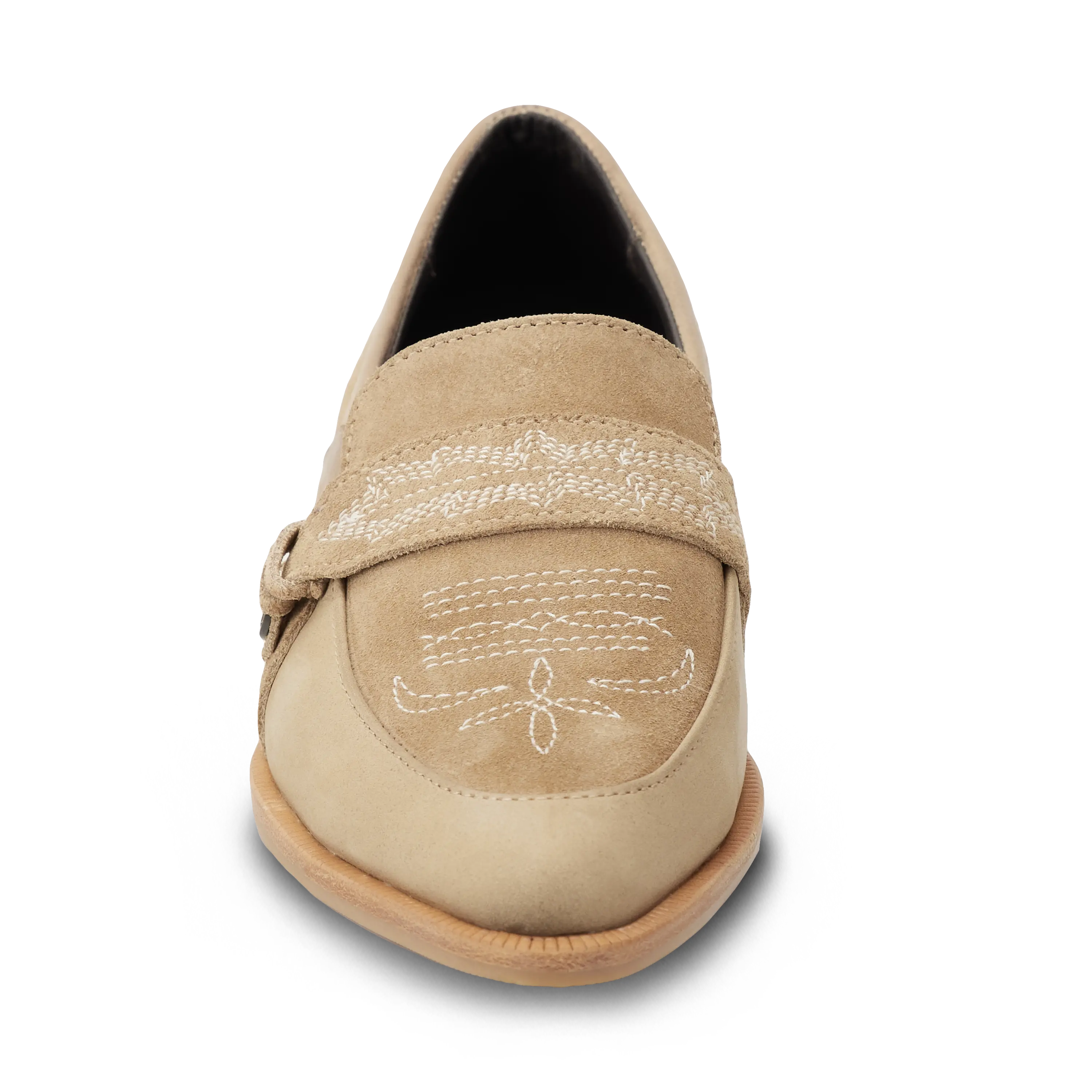 Martingale Loafer - Latte Suede Shoe Western Fashion by Lane