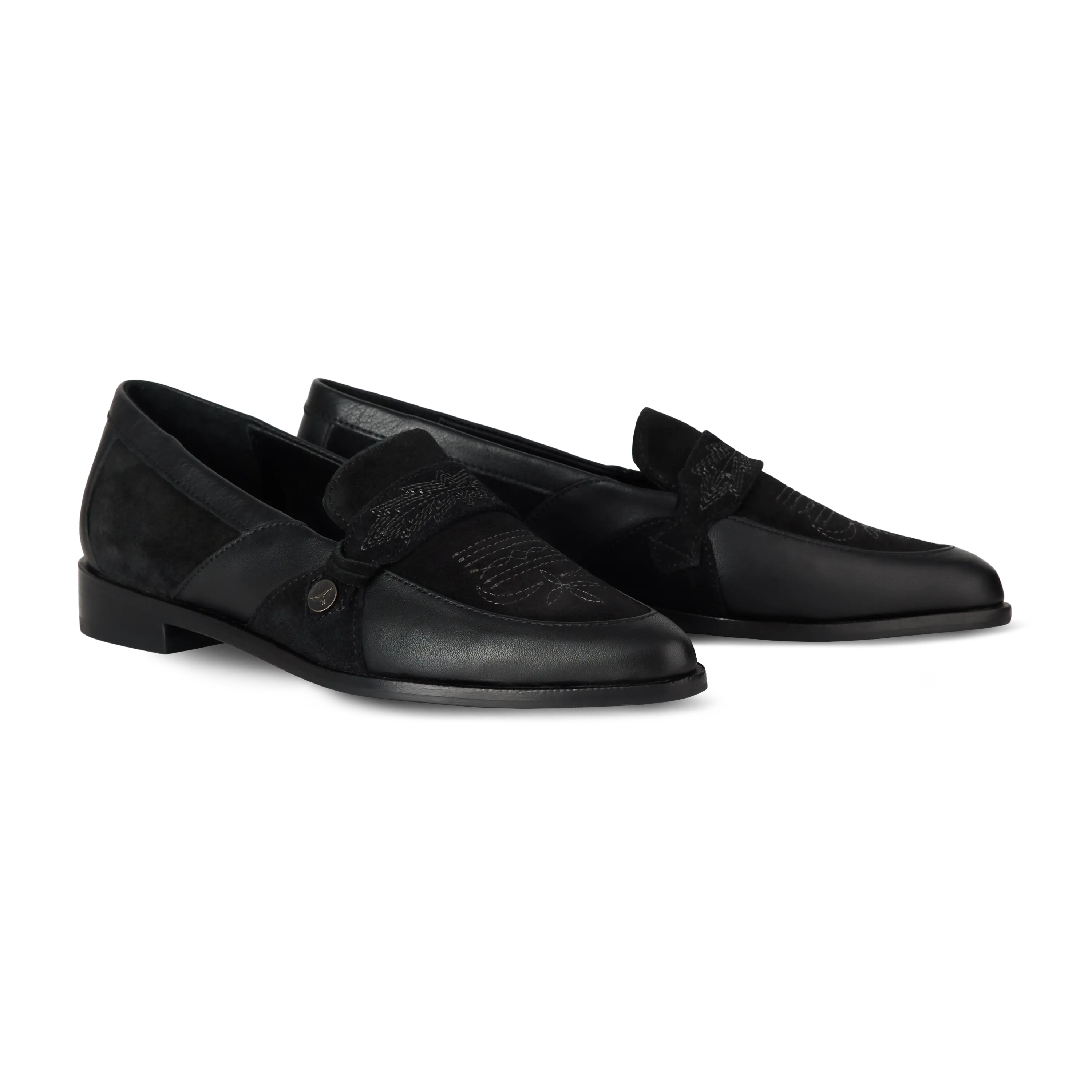 Martingale Loafer - Jet Black Shoe Western Fashion by Lane