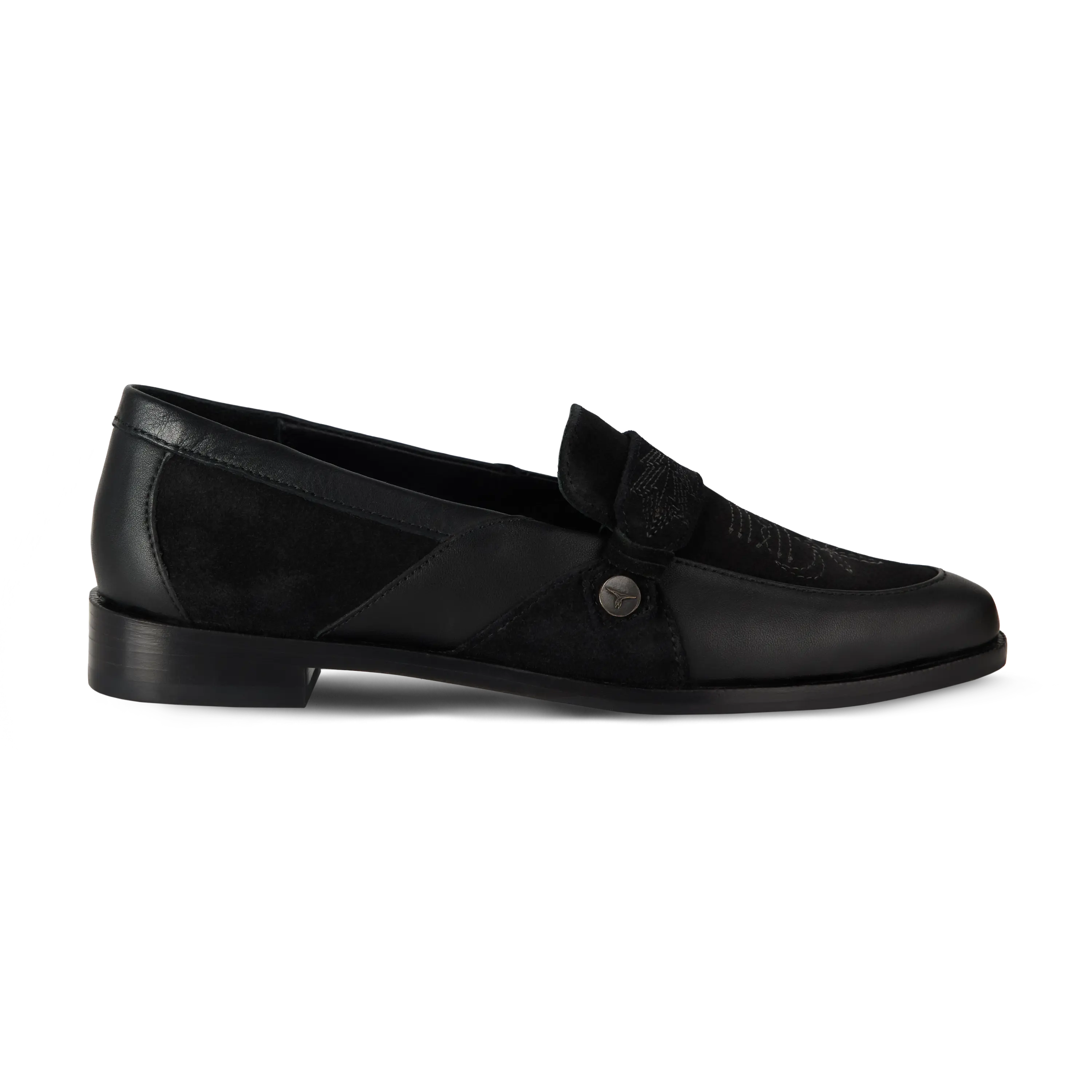 Martingale Loafer - Jet Black Shoe Western Fashion by Lane