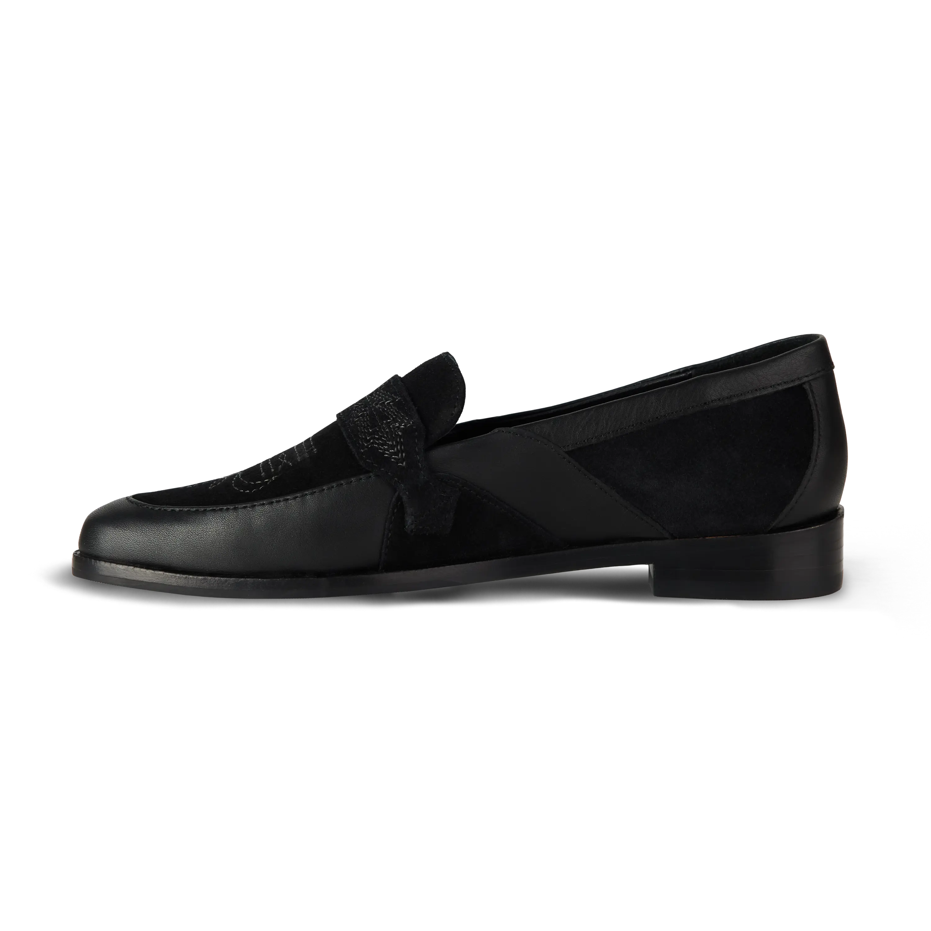 Martingale Loafer - Jet Black Shoe Western Fashion by Lane
