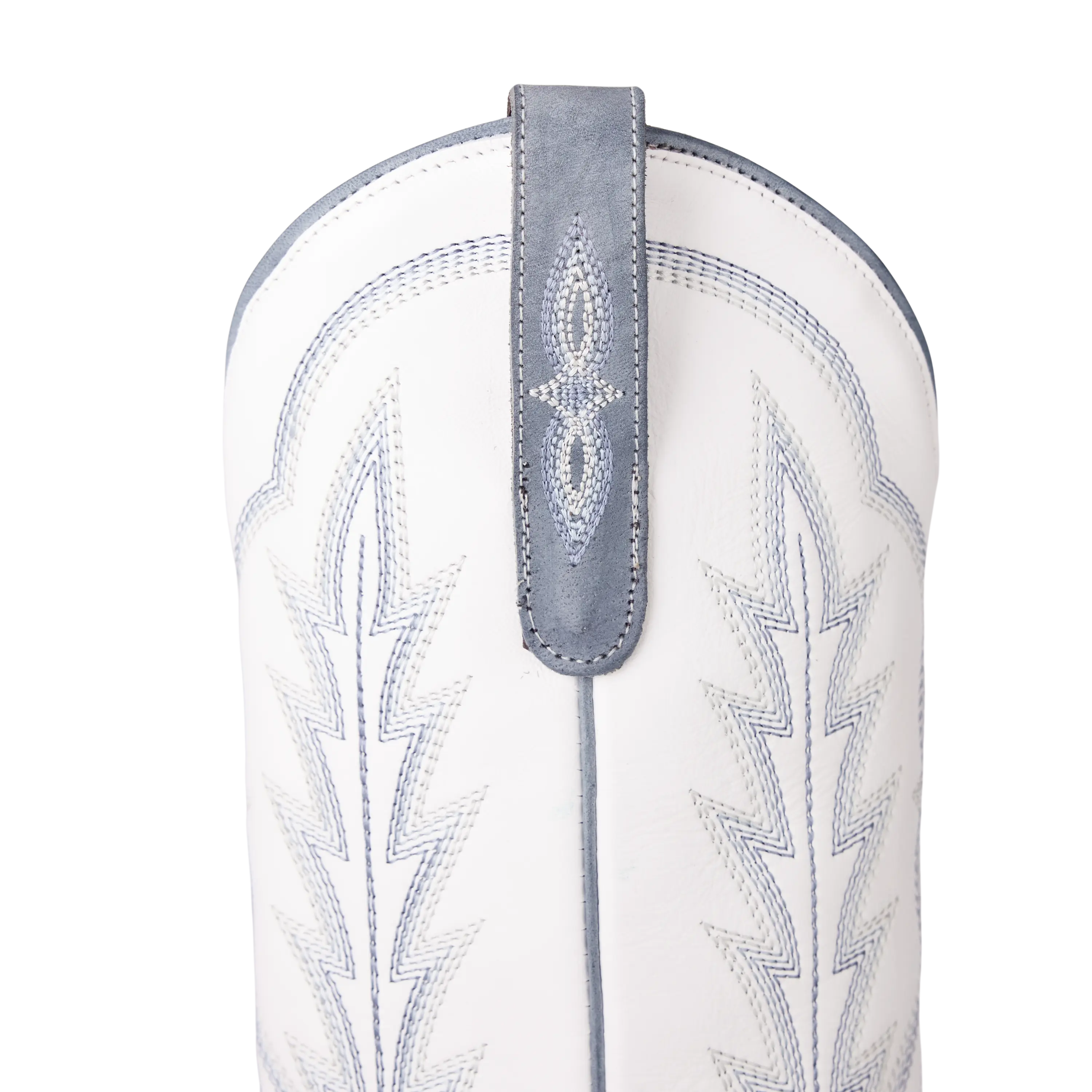 Lexington Boot - Washed Denim/Matte White Ladies Boot Western Fashion by Lane