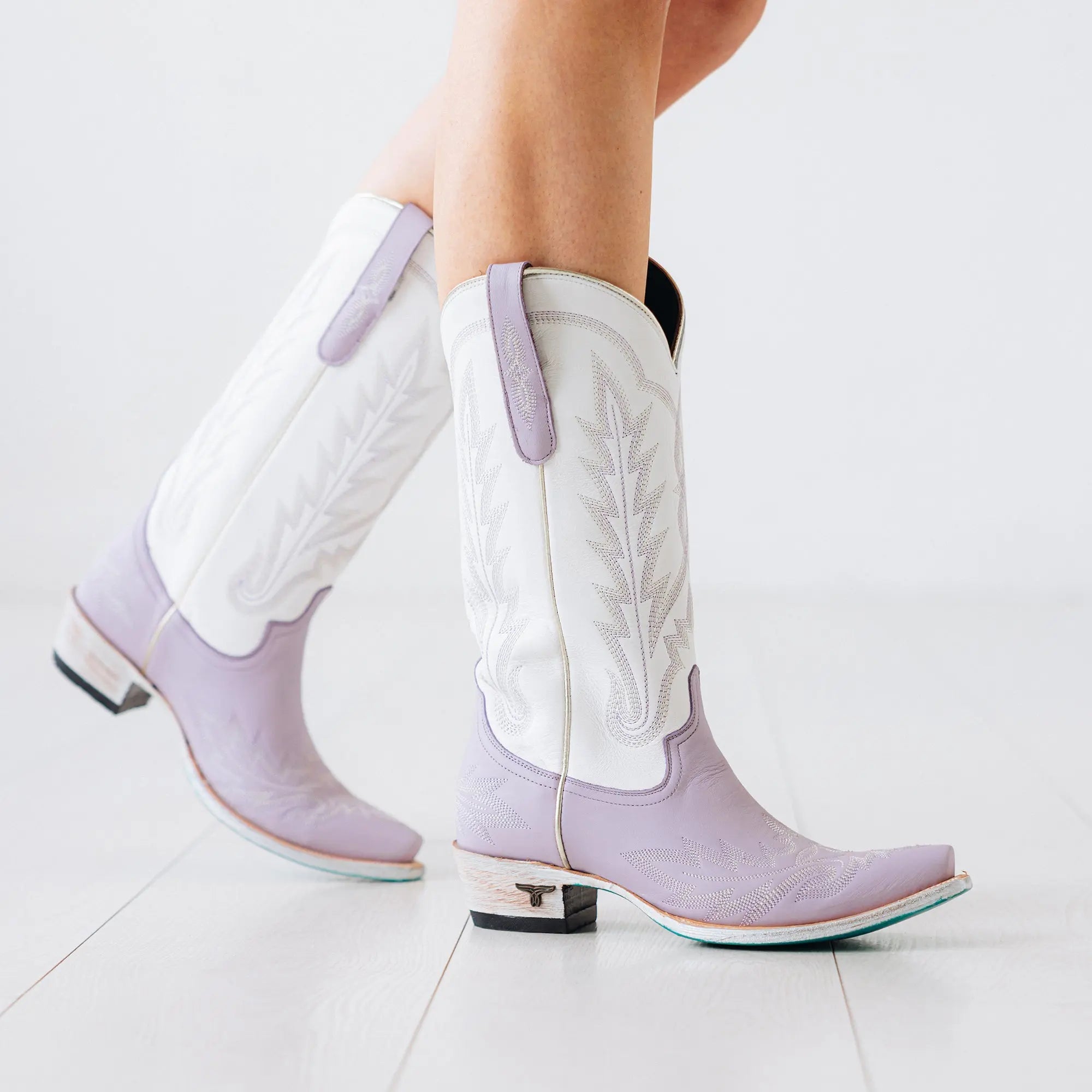 Lexington Boot - Lovely Lavender/Matte White Ladies Boot Western Fashion by Lane
