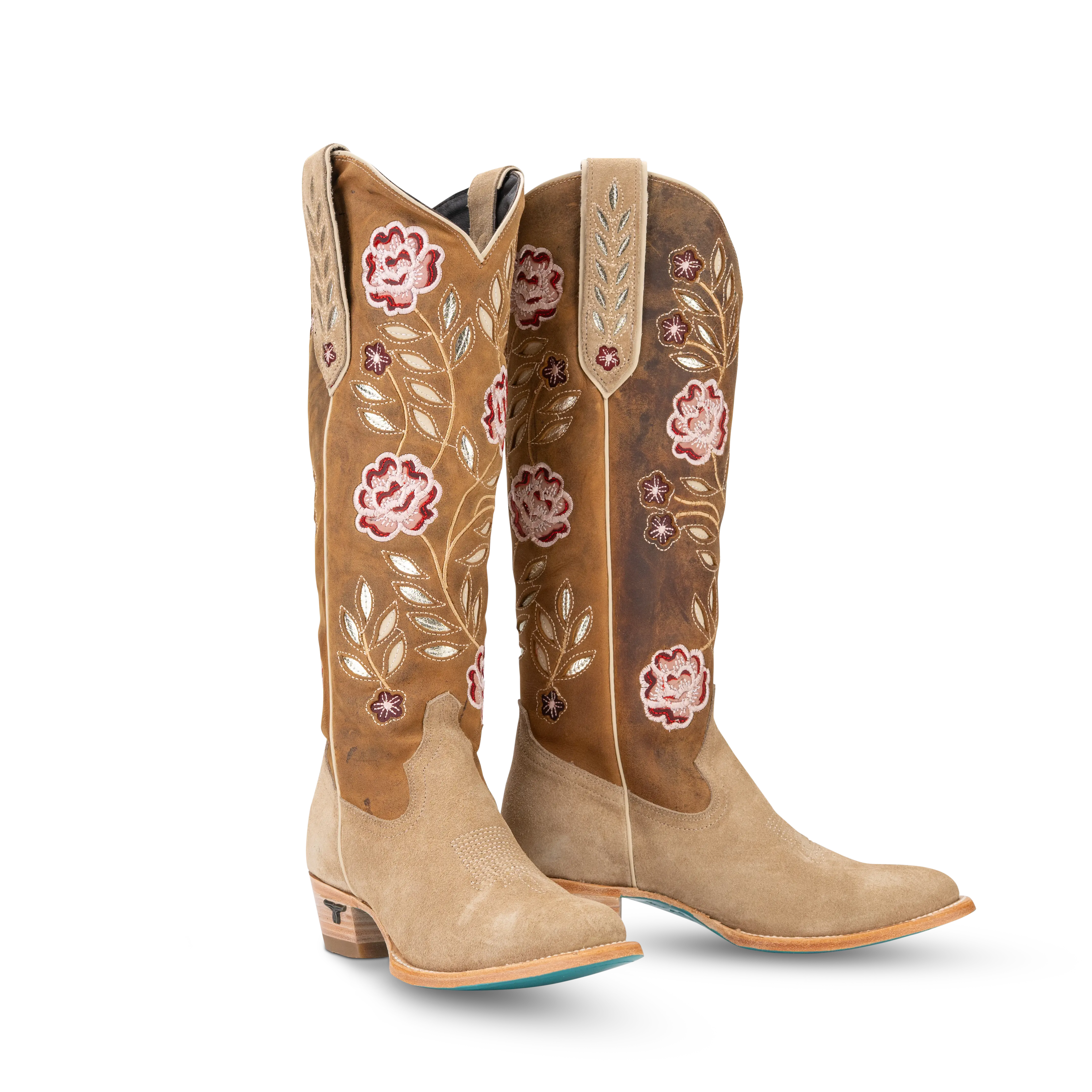 Kenzie Boot - Latte Suede/Burnt Caramel Ladies Boot Western Fashion by Lane