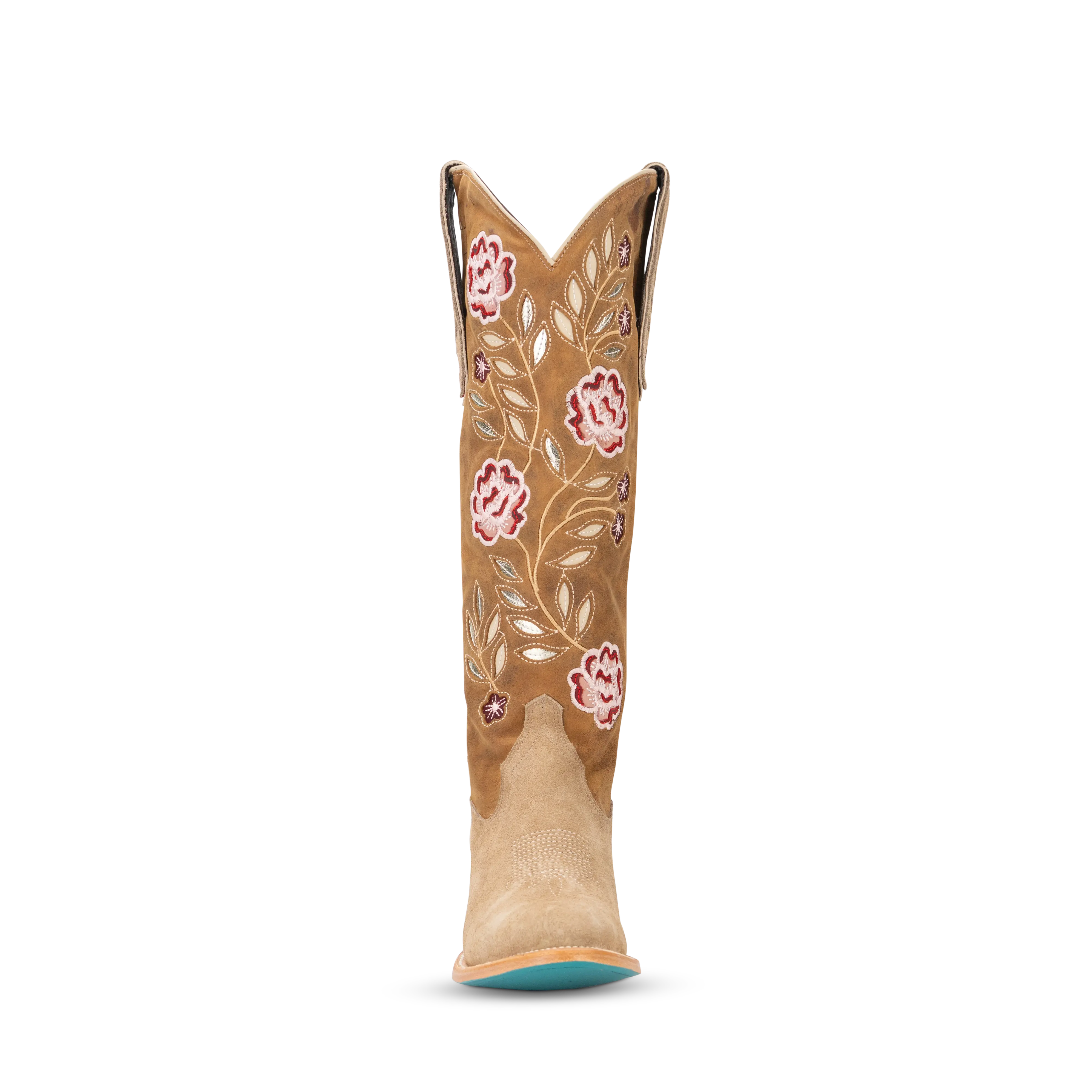 Kenzie Boot - Latte Suede/Burnt Caramel Ladies Boot Western Fashion by Lane
