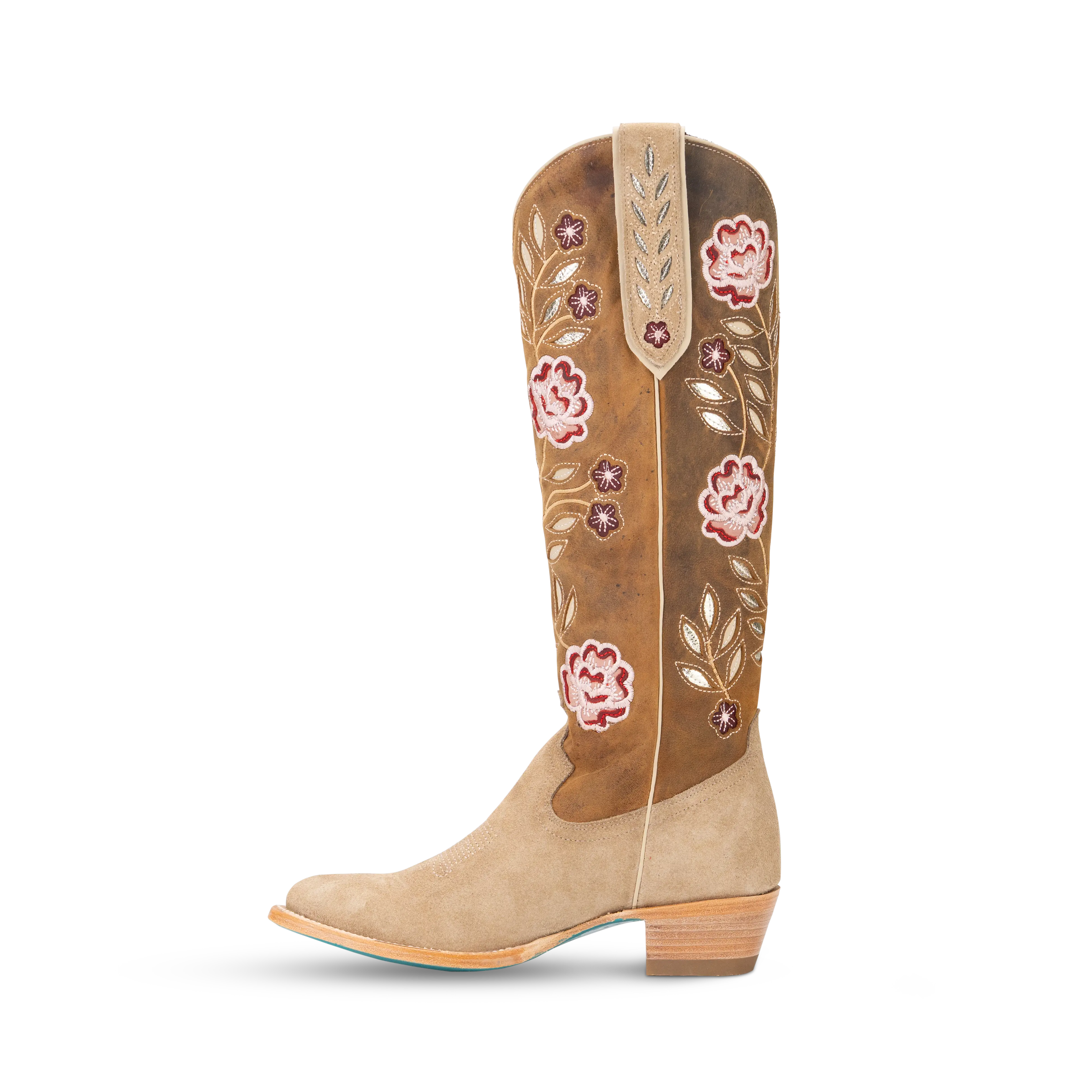 Kenzie Boot - Latte Suede/Burnt Caramel Ladies Boot Western Fashion by Lane