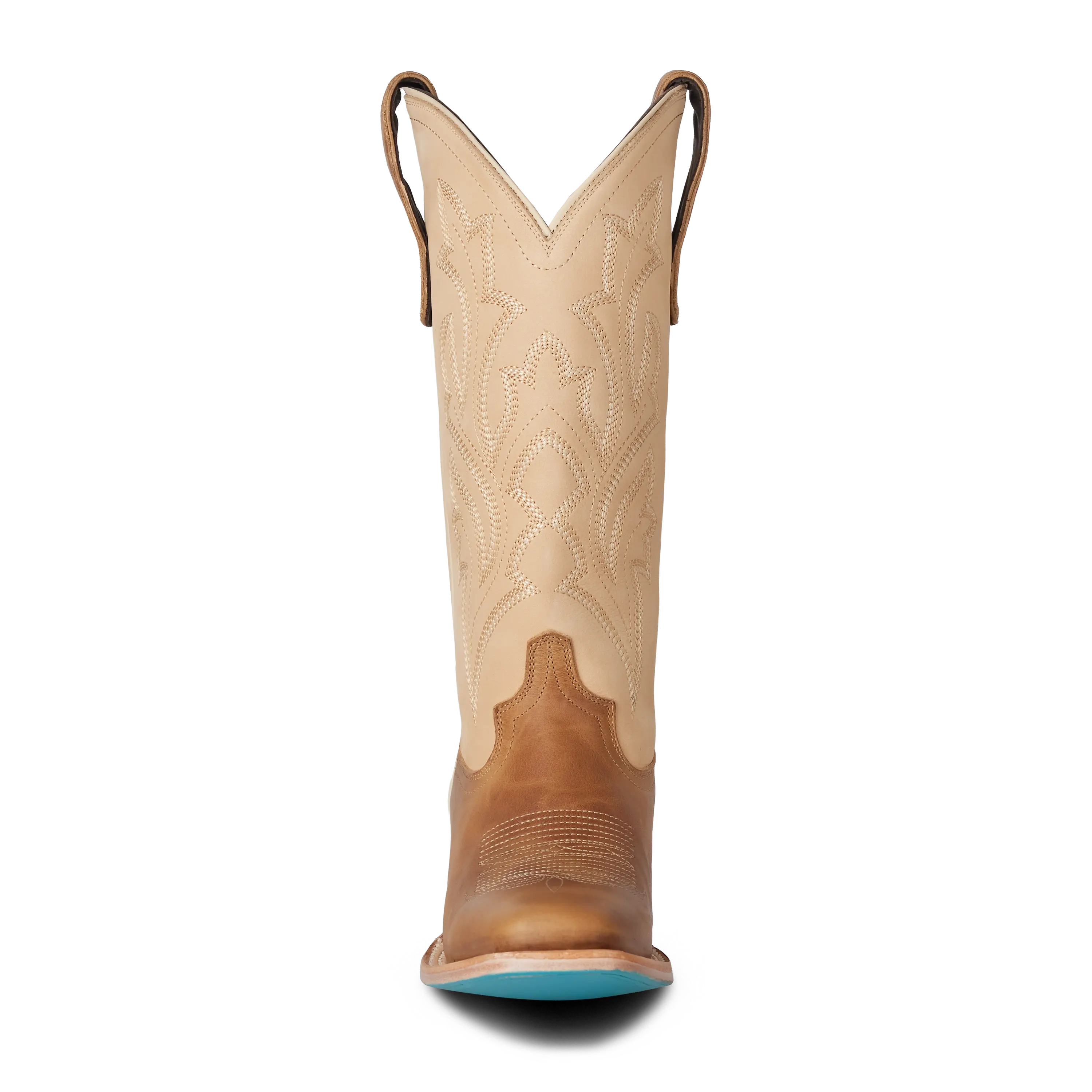 Classic Square Boot - Desert Clay & Pale Ivory Ladies Boot Western Fashion by Lane
