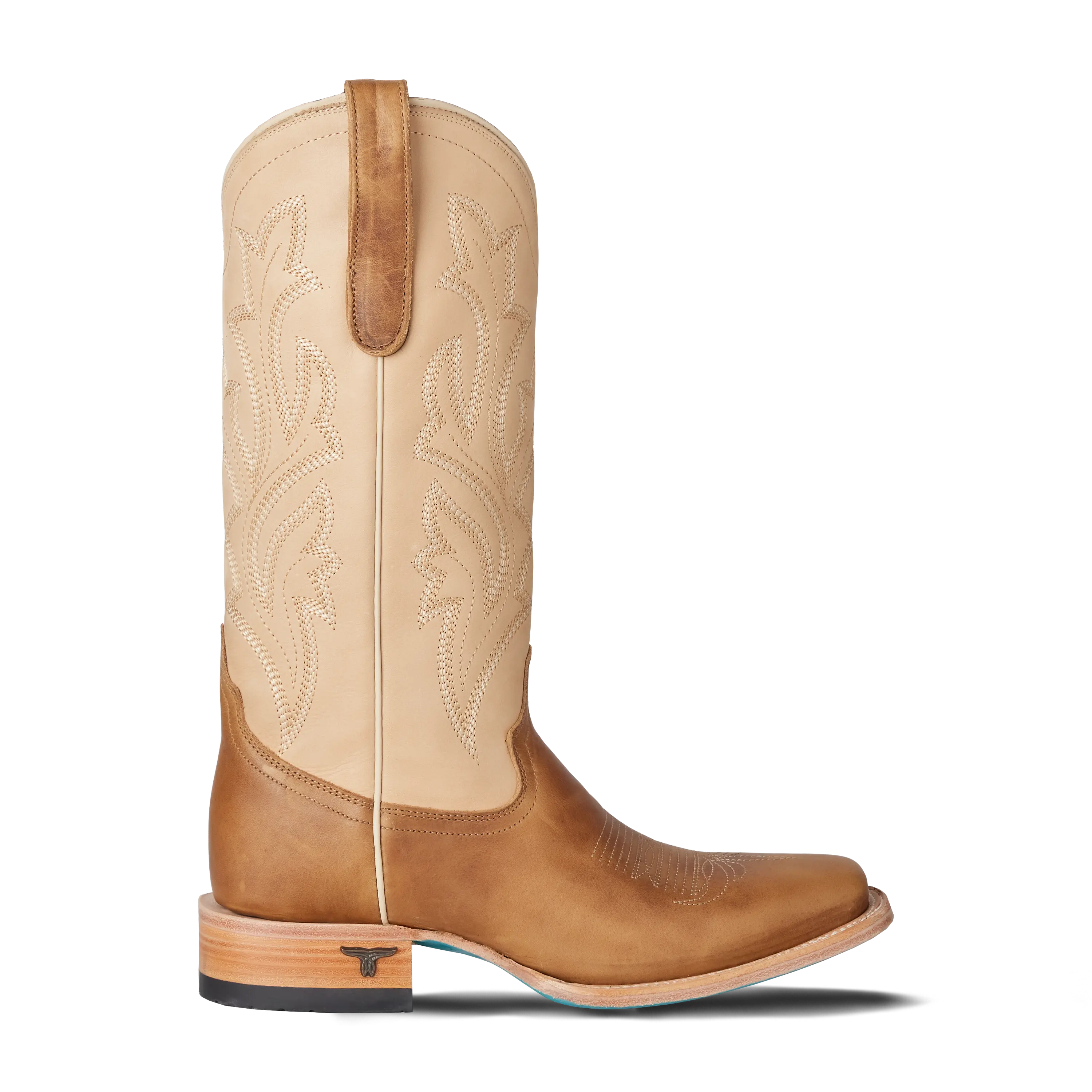 Classic Square Boot - Desert Clay & Pale Ivory Ladies Boot Western Fashion by Lane