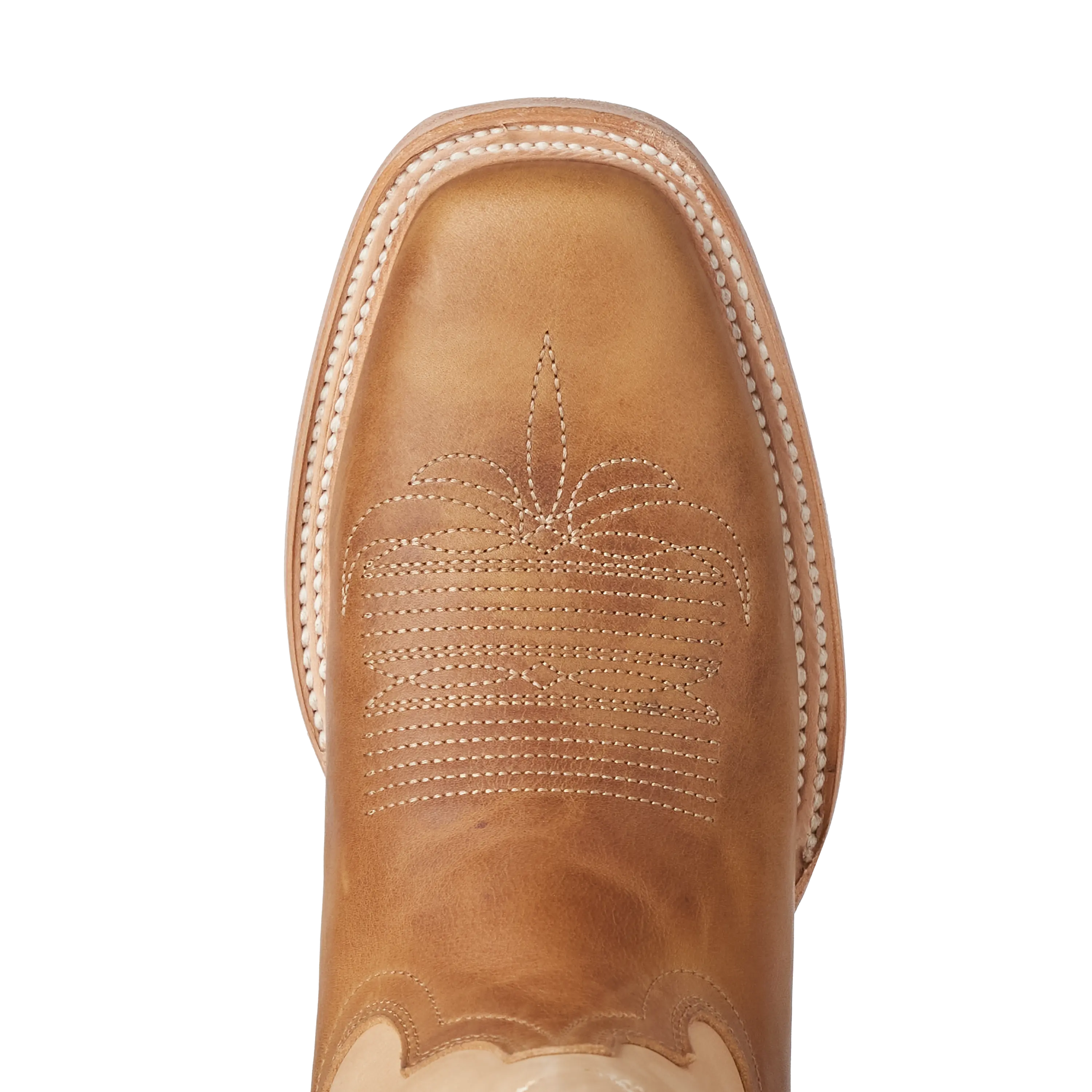 Classic Square Boot - Desert Clay & Pale Ivory Ladies Boot Western Fashion by Lane