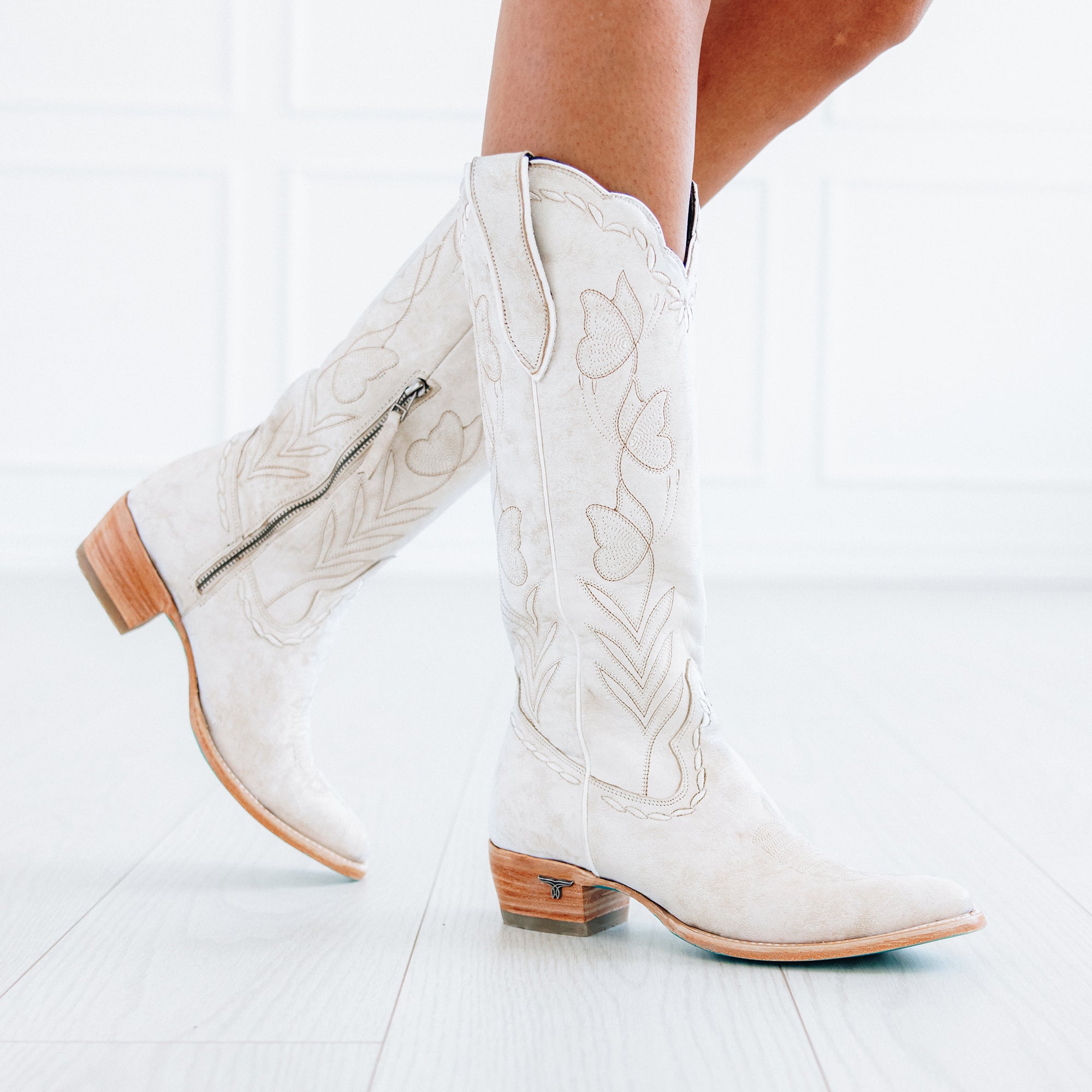 Sweet Memories Knee High - Ceramic Crackle Ladies Boot Western Fashion by Lane