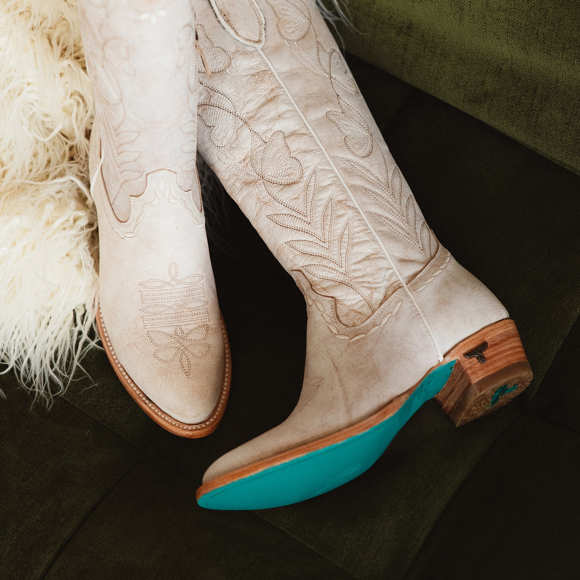 Sweet Memories Knee High - Ceramic Crackle Ladies Boot Western Fashion by Lane