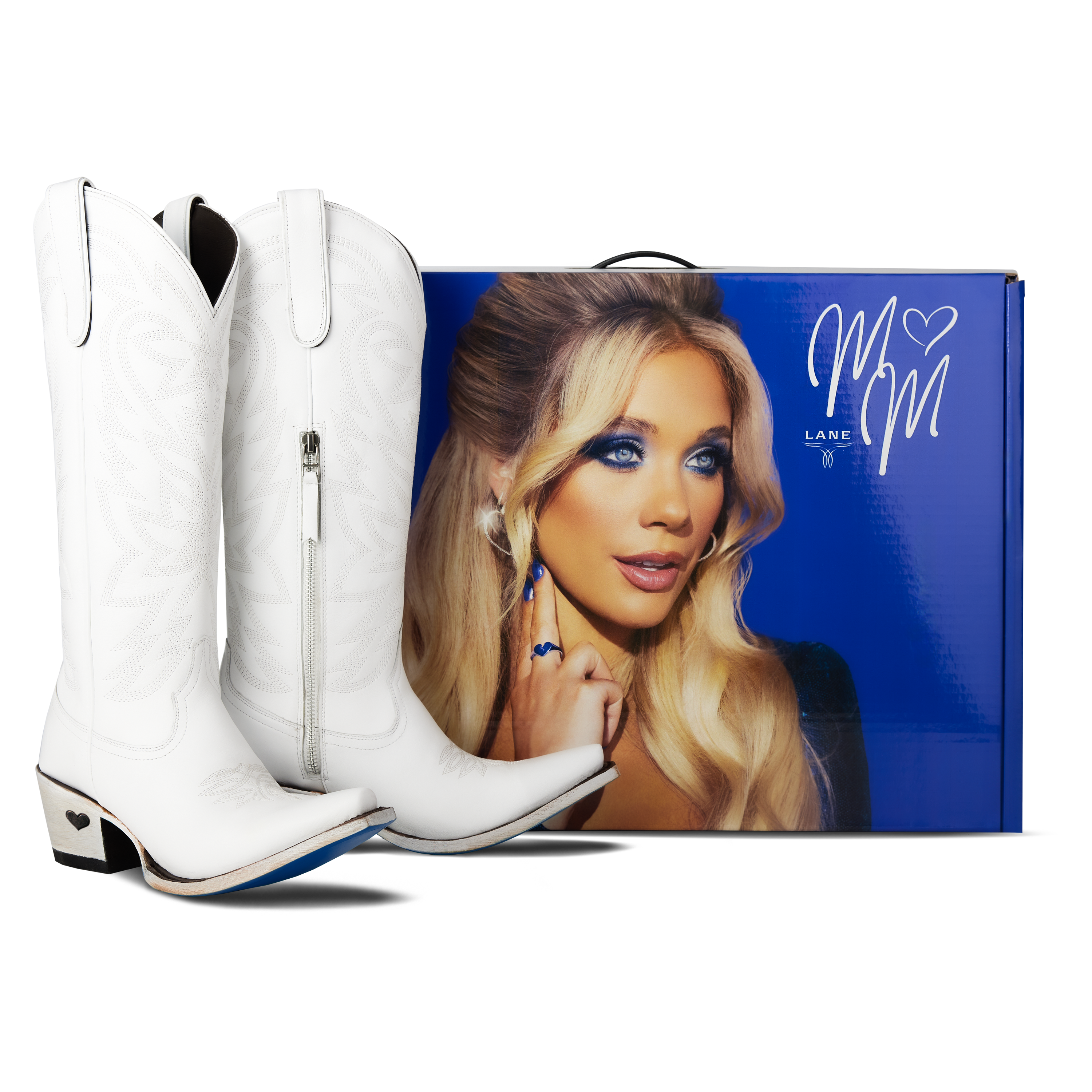 Megan Moroney Smokeshow Ladies Boot Matte White Western Fashion by Lane