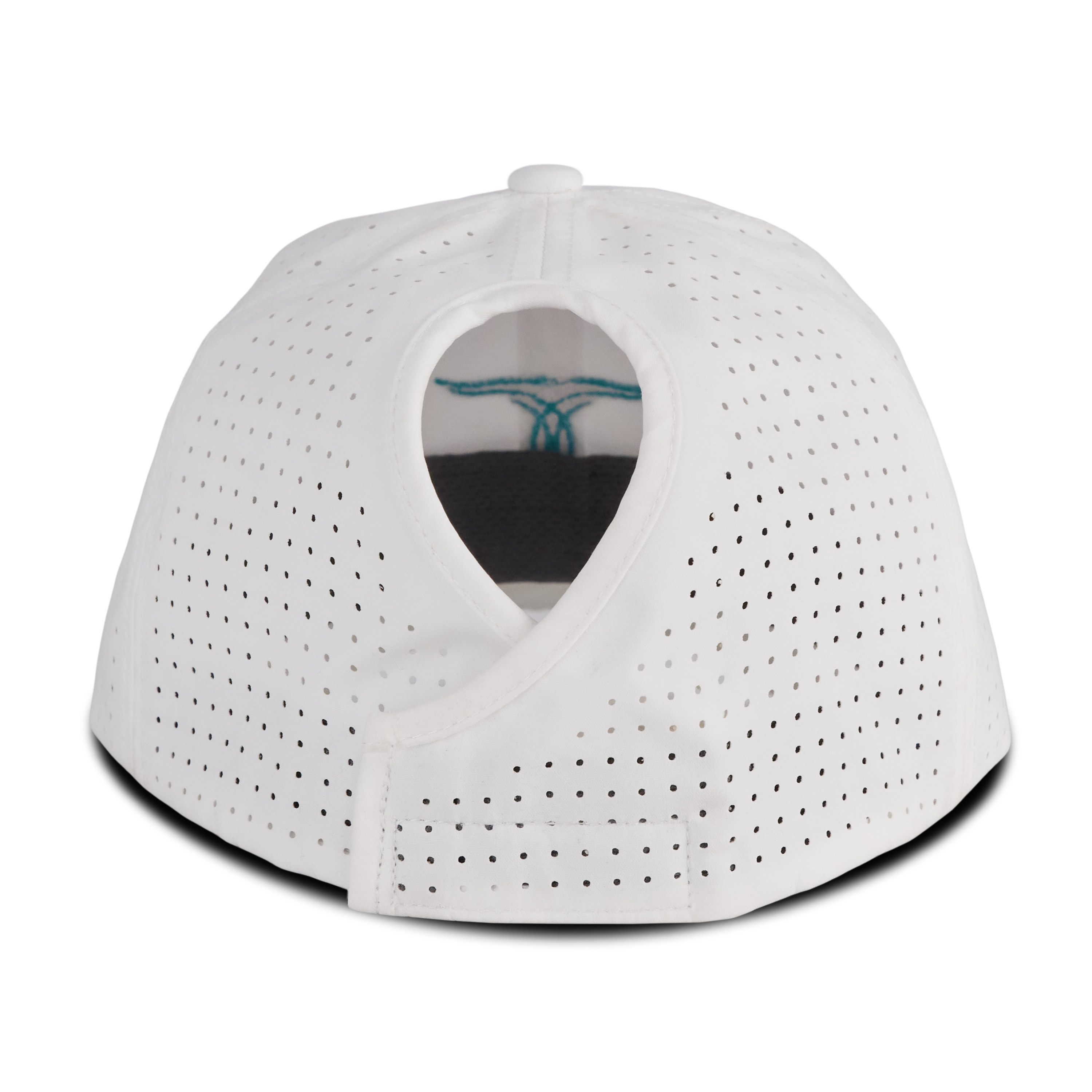 Ladies Ponytail Cap - White Ladies Cap Western Fashion by Lane