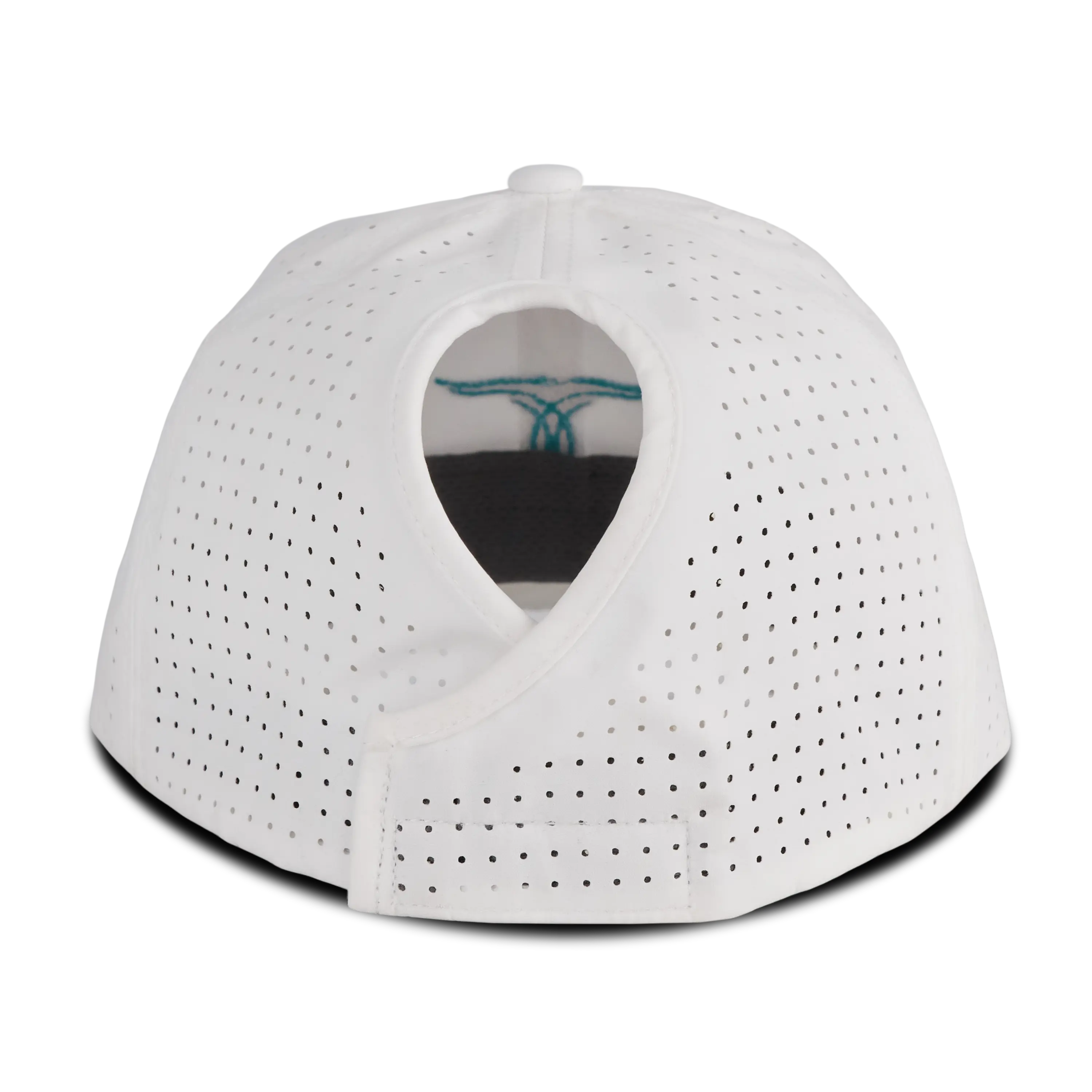 Ladies Ponytail Cap - White Ladies Cap Western Fashion by Lane