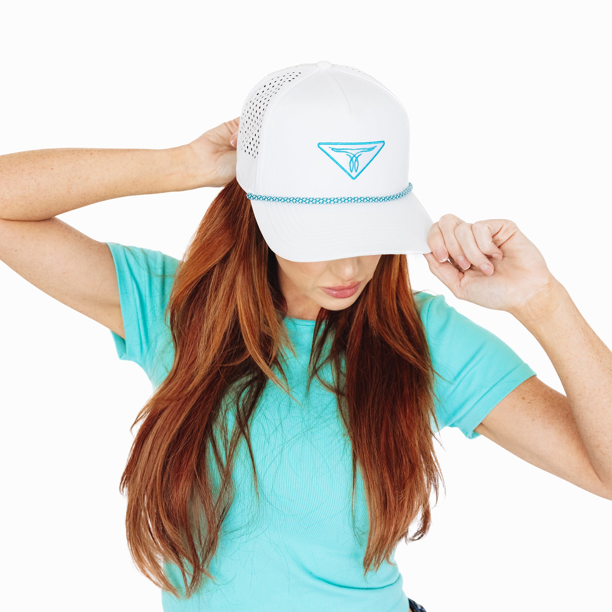 Ladies Snapback Cap - White Ladies Cap Western Fashion by Lane