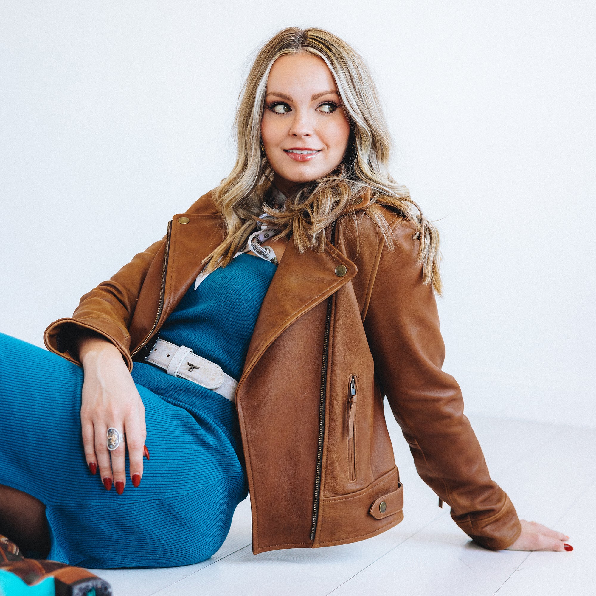 Basic Biker Jacket - Desert Clay Brown Leather Jackets Western Fashion by Lane