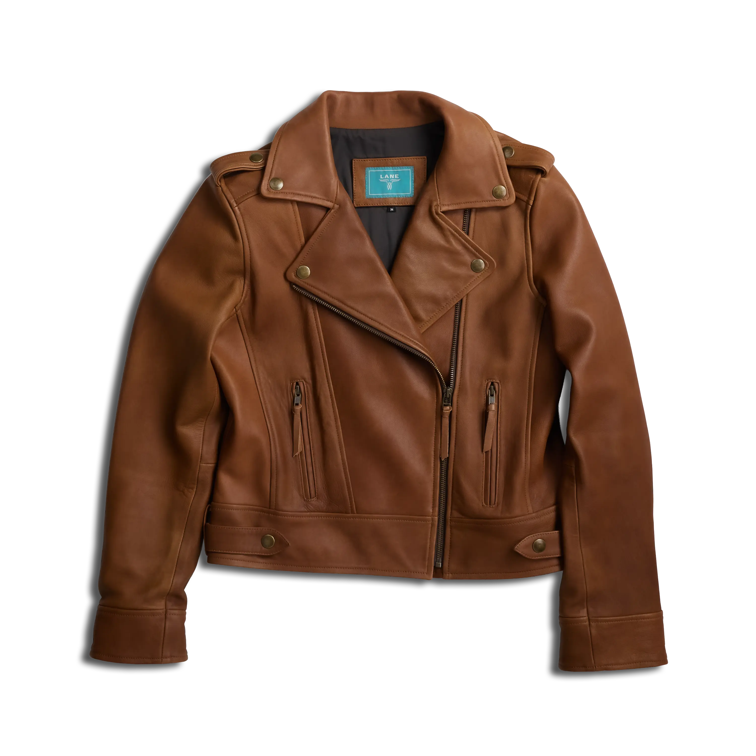 Basic Biker Jacket - Desert Clay Brown Leather Jackets Desert Clay Western Fashion by Lane