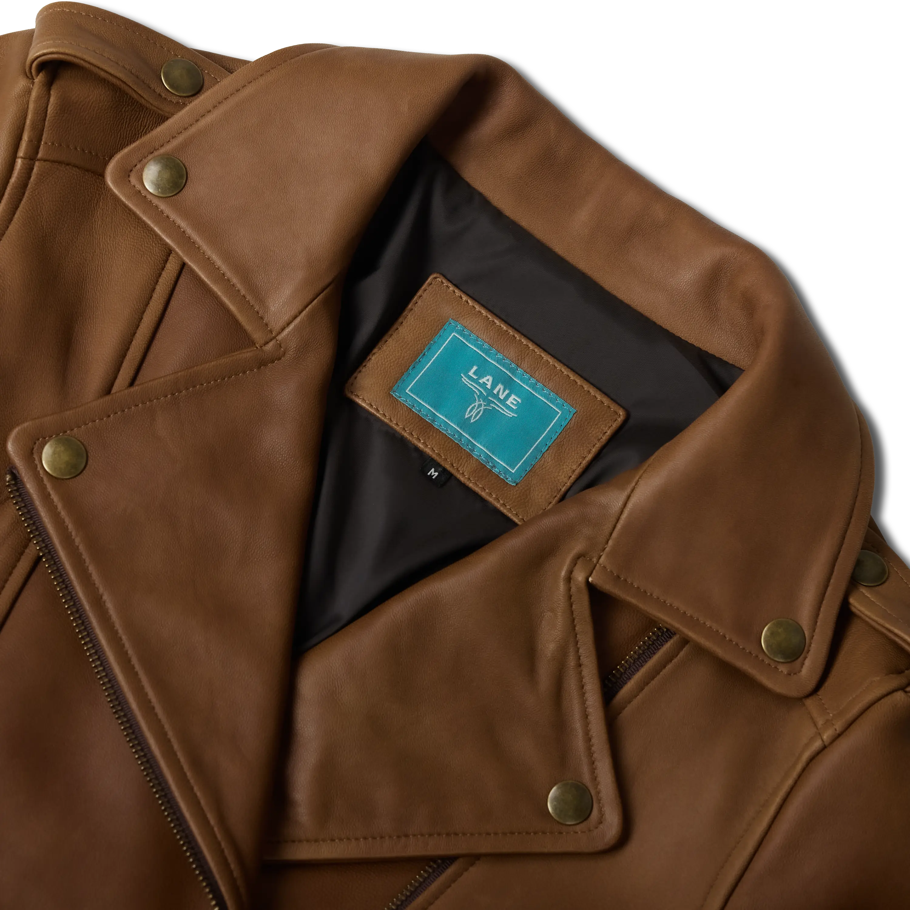 Basic Biker Jacket - Desert Clay Brown Leather Jackets Western Fashion by Lane