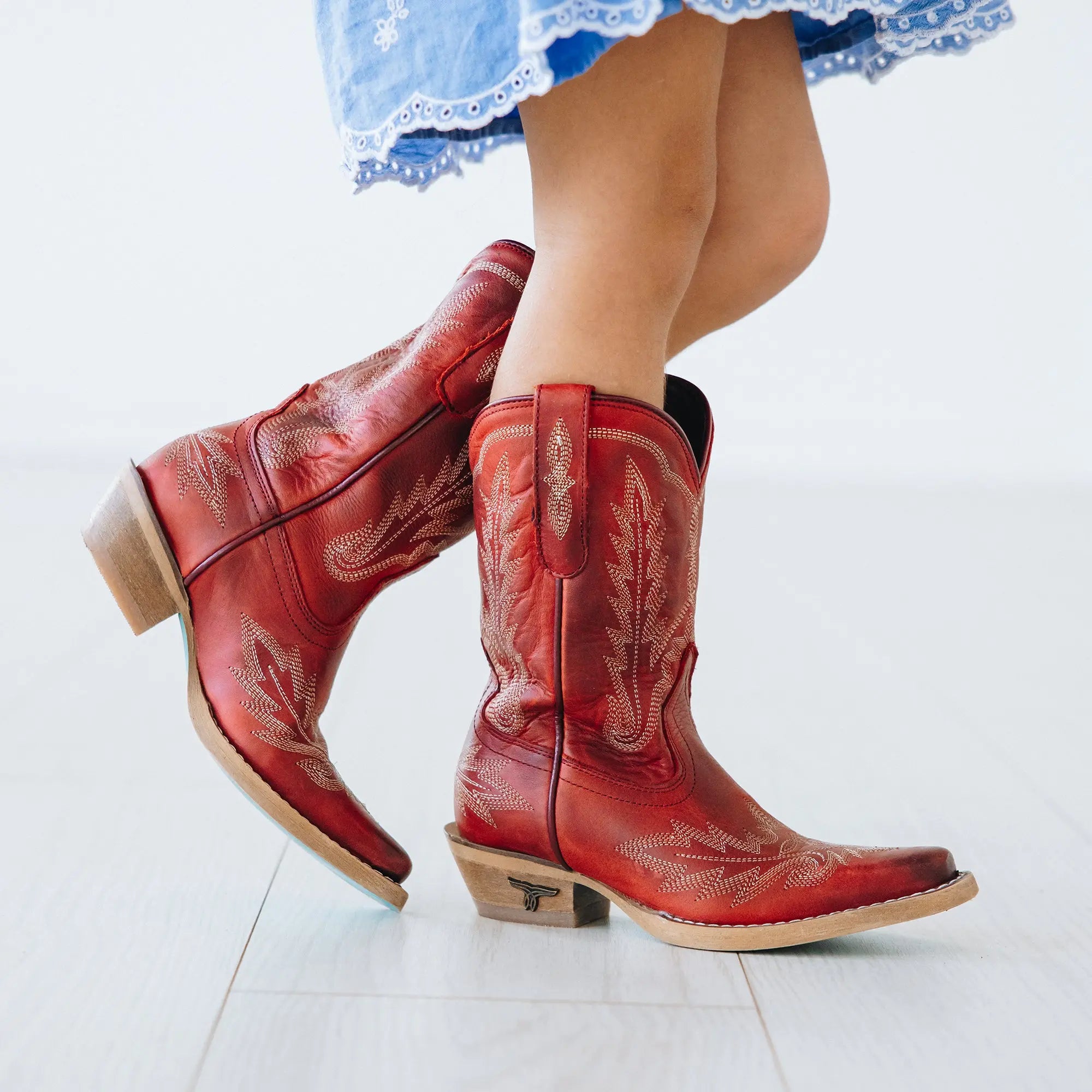 Lil' Lane Girls Lexington Boot - Smoldering Ruby Kids Boots Western Fashion by Lane