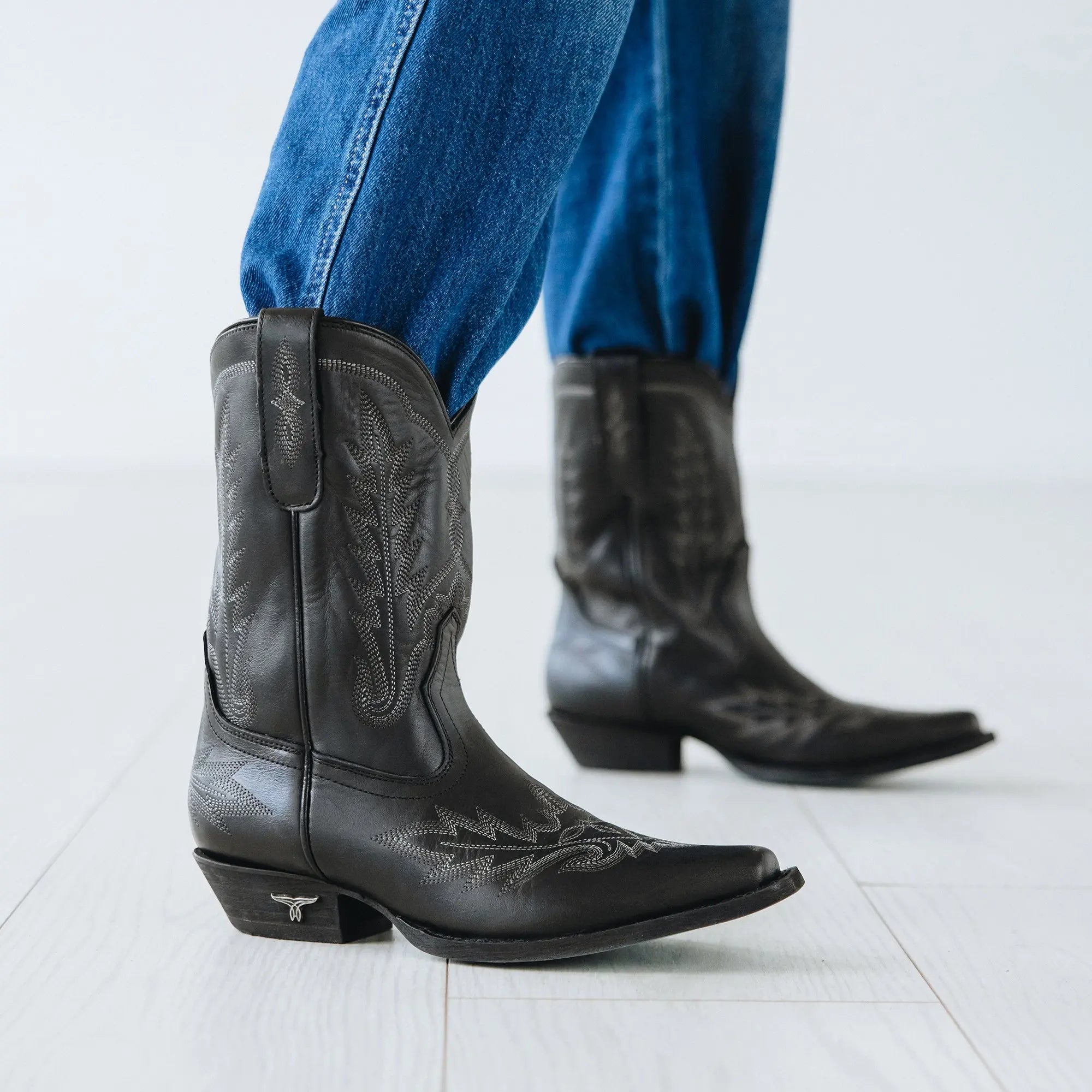 Lil' Lane Girls Lexington Boot - Jet Black Kids Boots Western Fashion by Lane