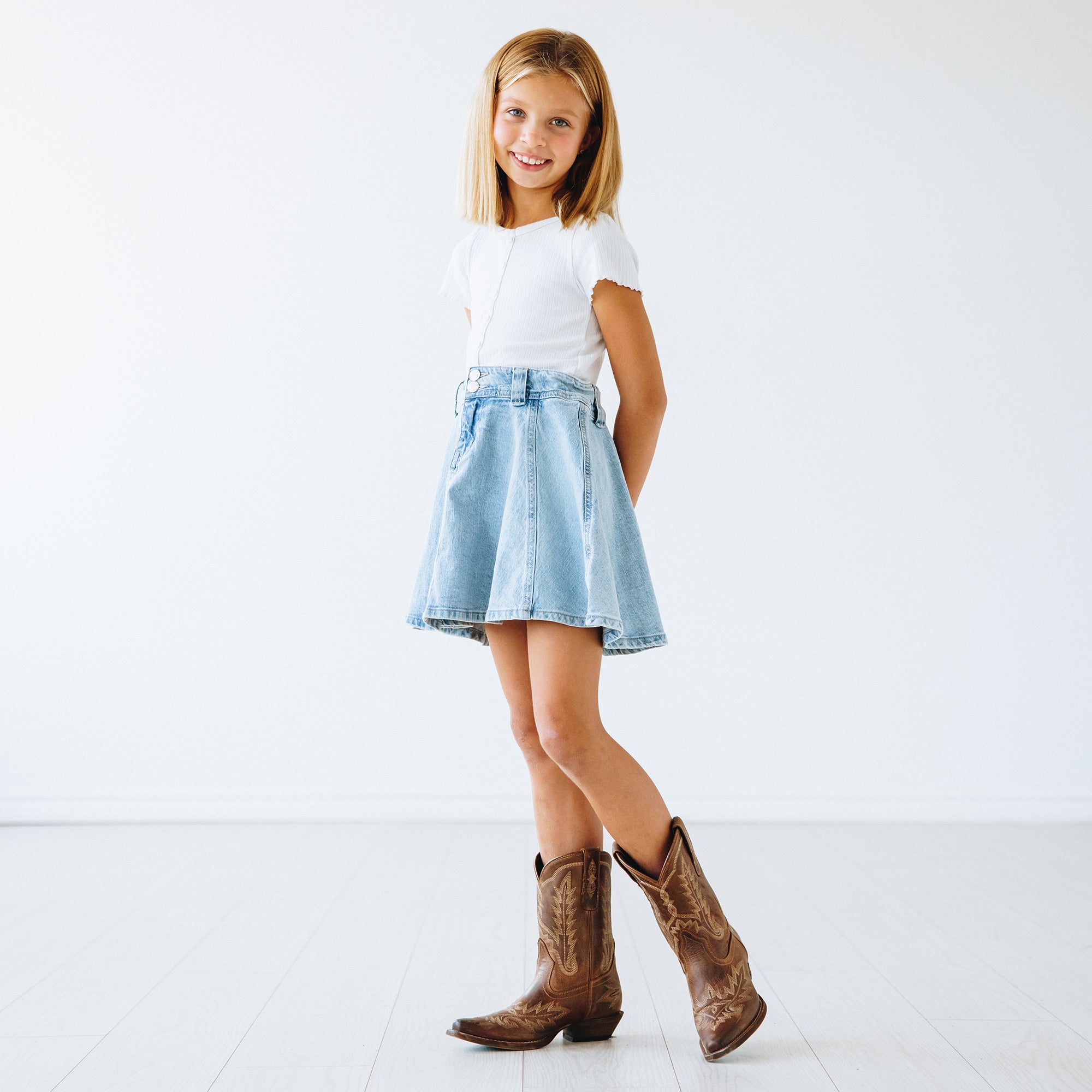 Lil' Lane Lexington Boot - Desert Clay Kids Boots Western Fashion by Lane