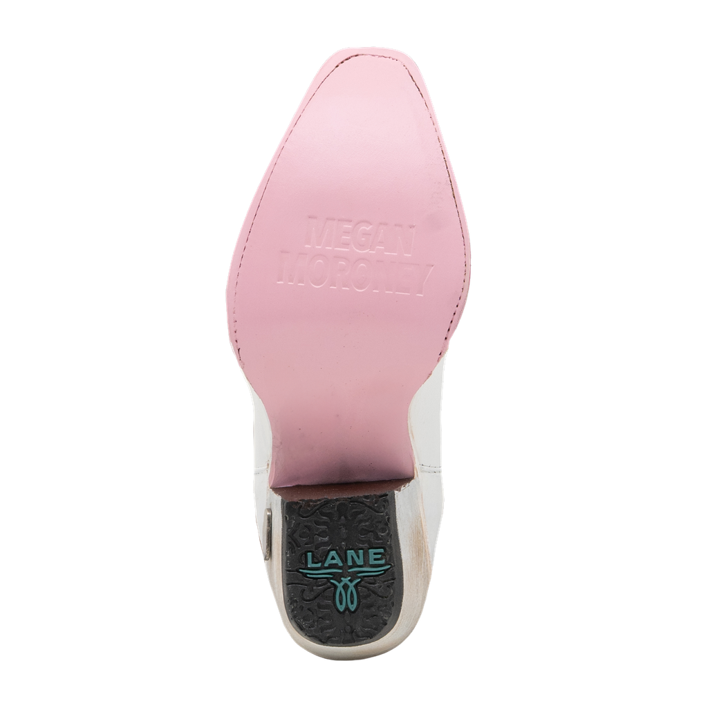 Megan Moroney Lil' Lane Girls Smokeshow Boot - Matte White Kids Boots Western Fashion by Lane