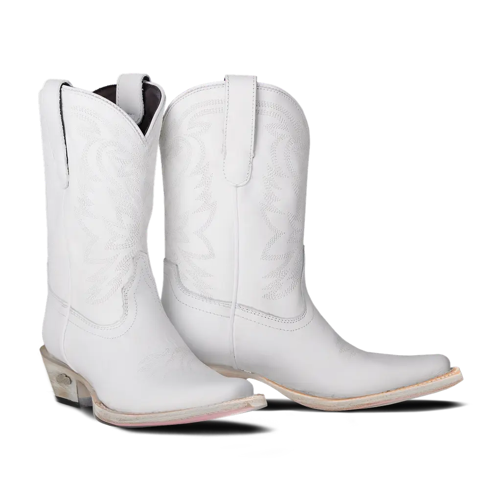Megan Moroney Lil' Lane Girls Smokeshow Boot - Matte White Kids Boots Western Fashion by Lane