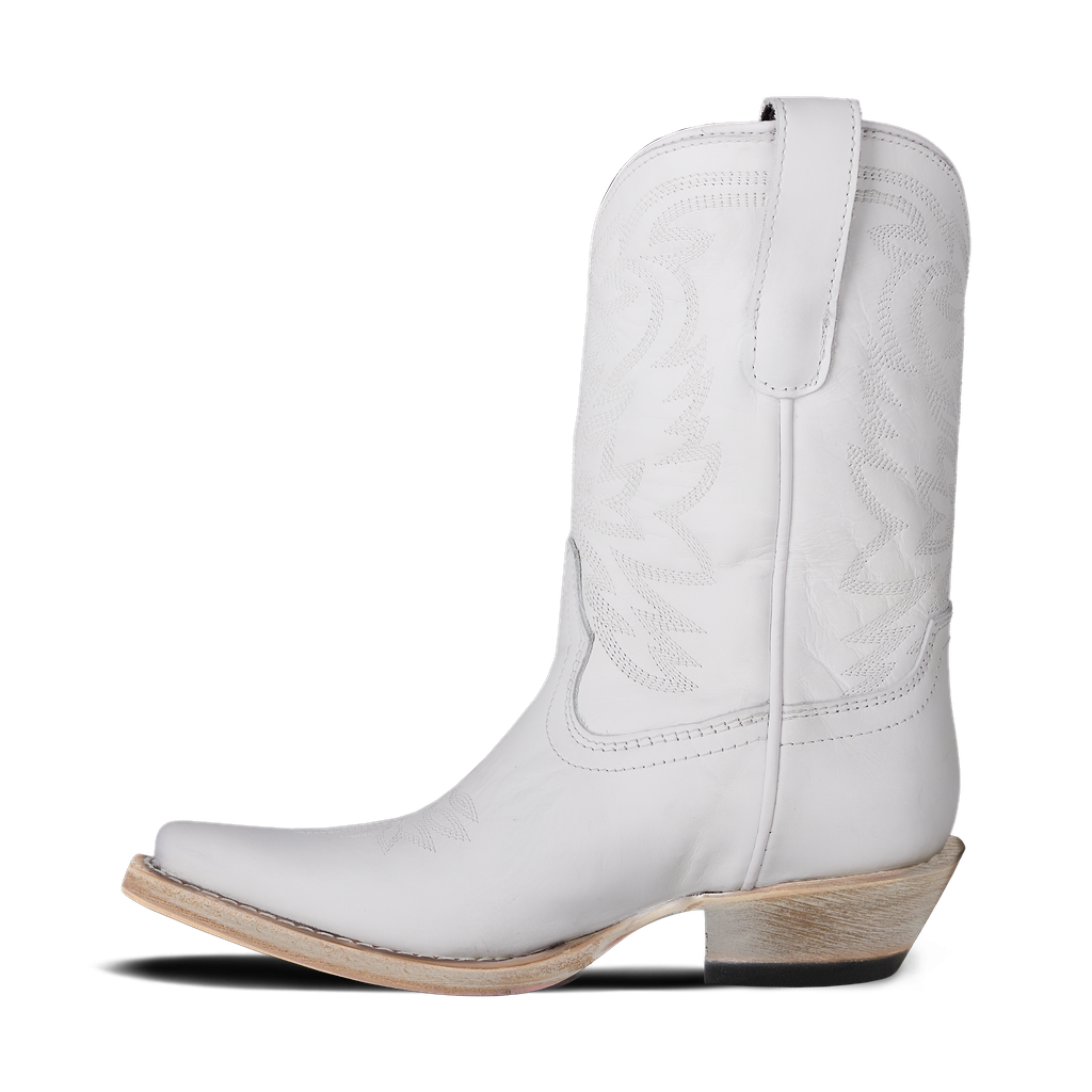 Megan Moroney Lil' Lane Girls Smokeshow Boot - Matte White Kids Boots Western Fashion by Lane